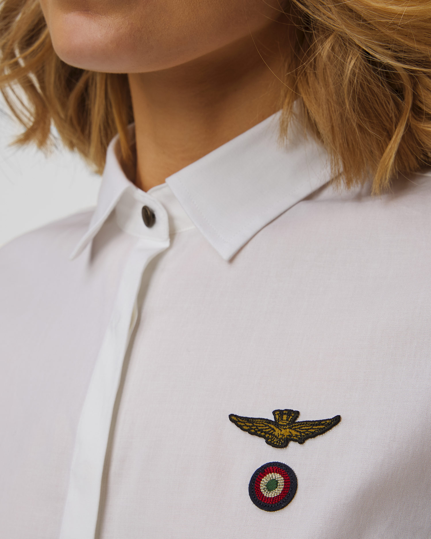Chemise blanche pour femmes Aeronautica Militare