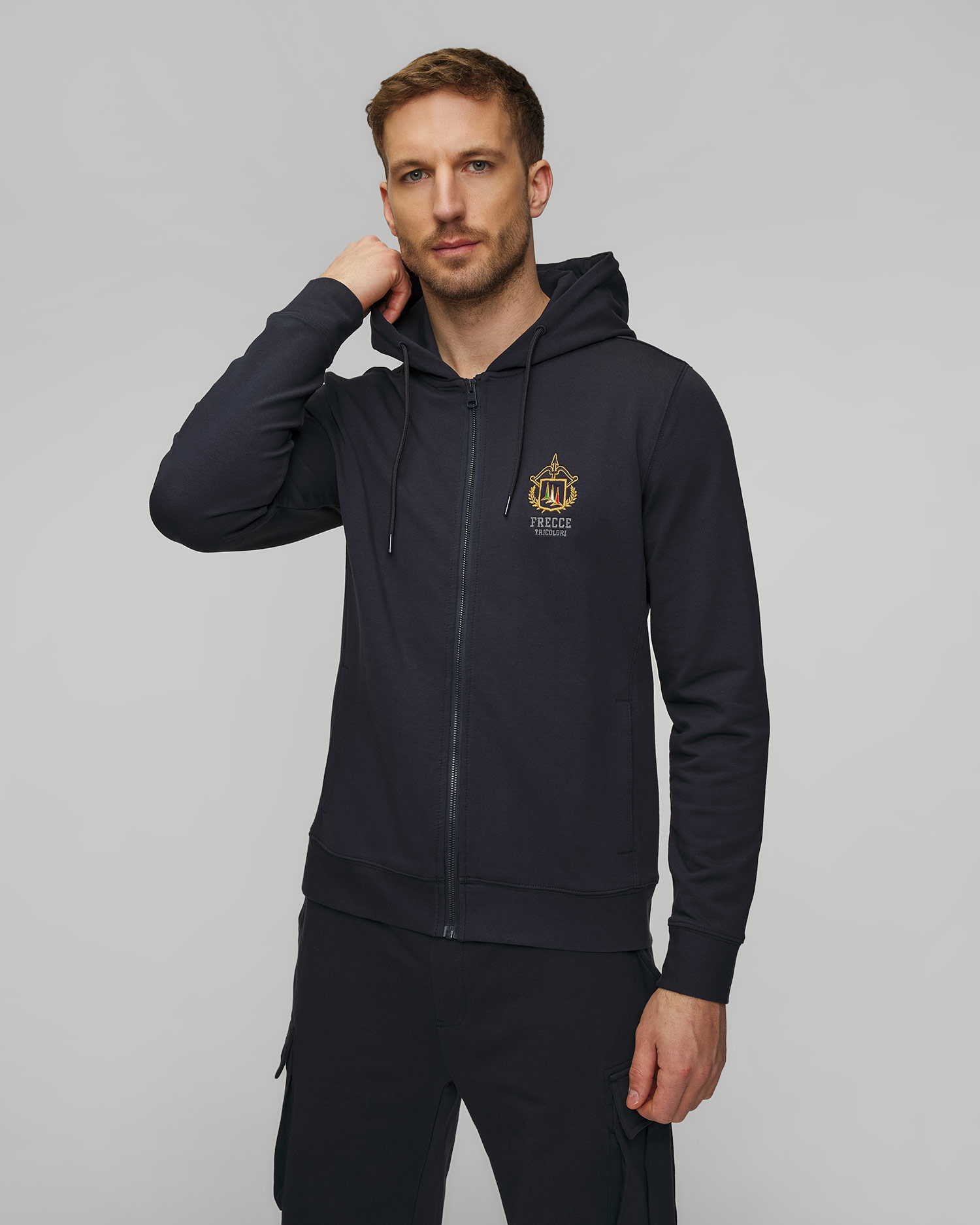 Men’s navy blue hoodie Aeronautica Militare
