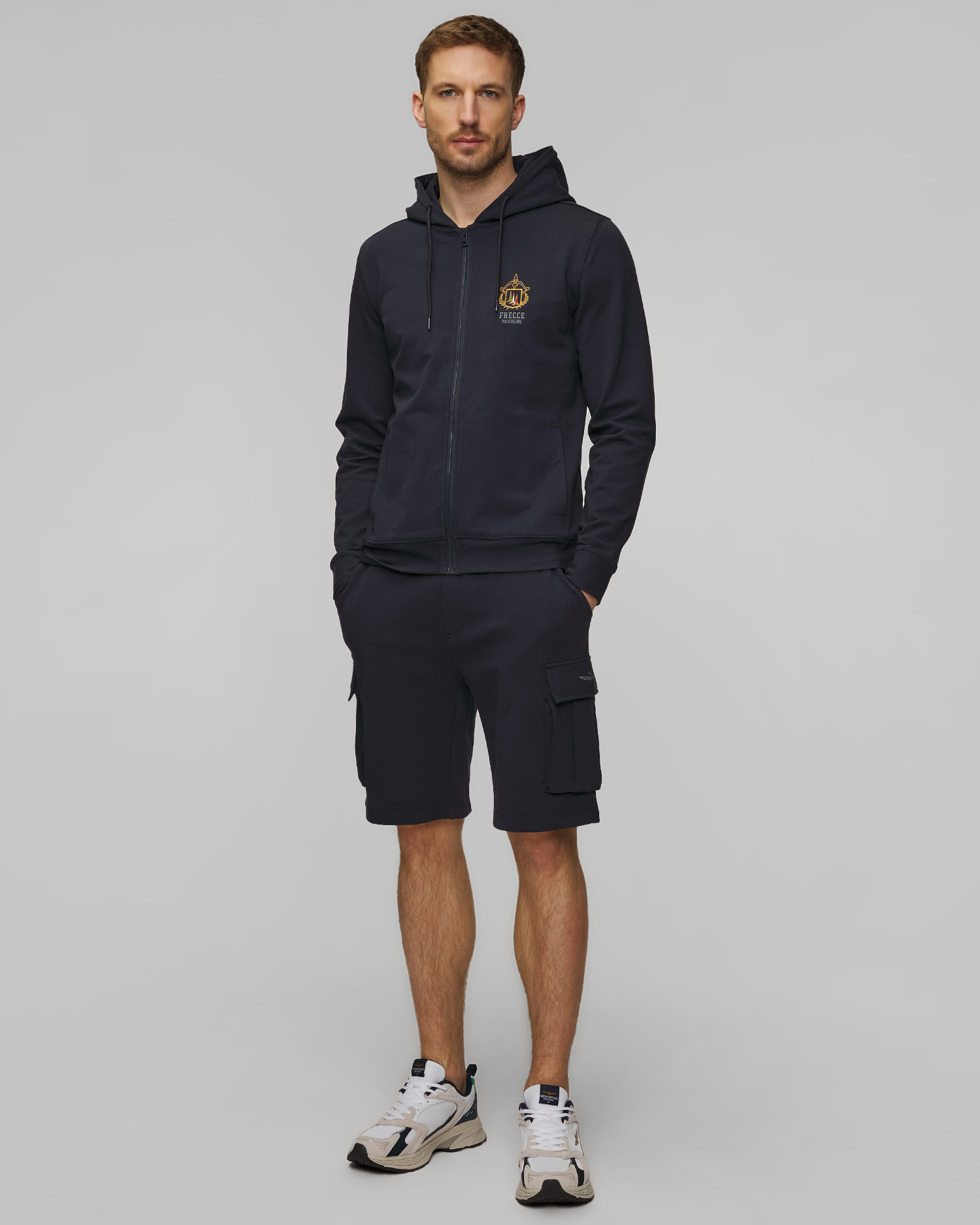 Men’s navy blue hoodie Aeronautica Militare