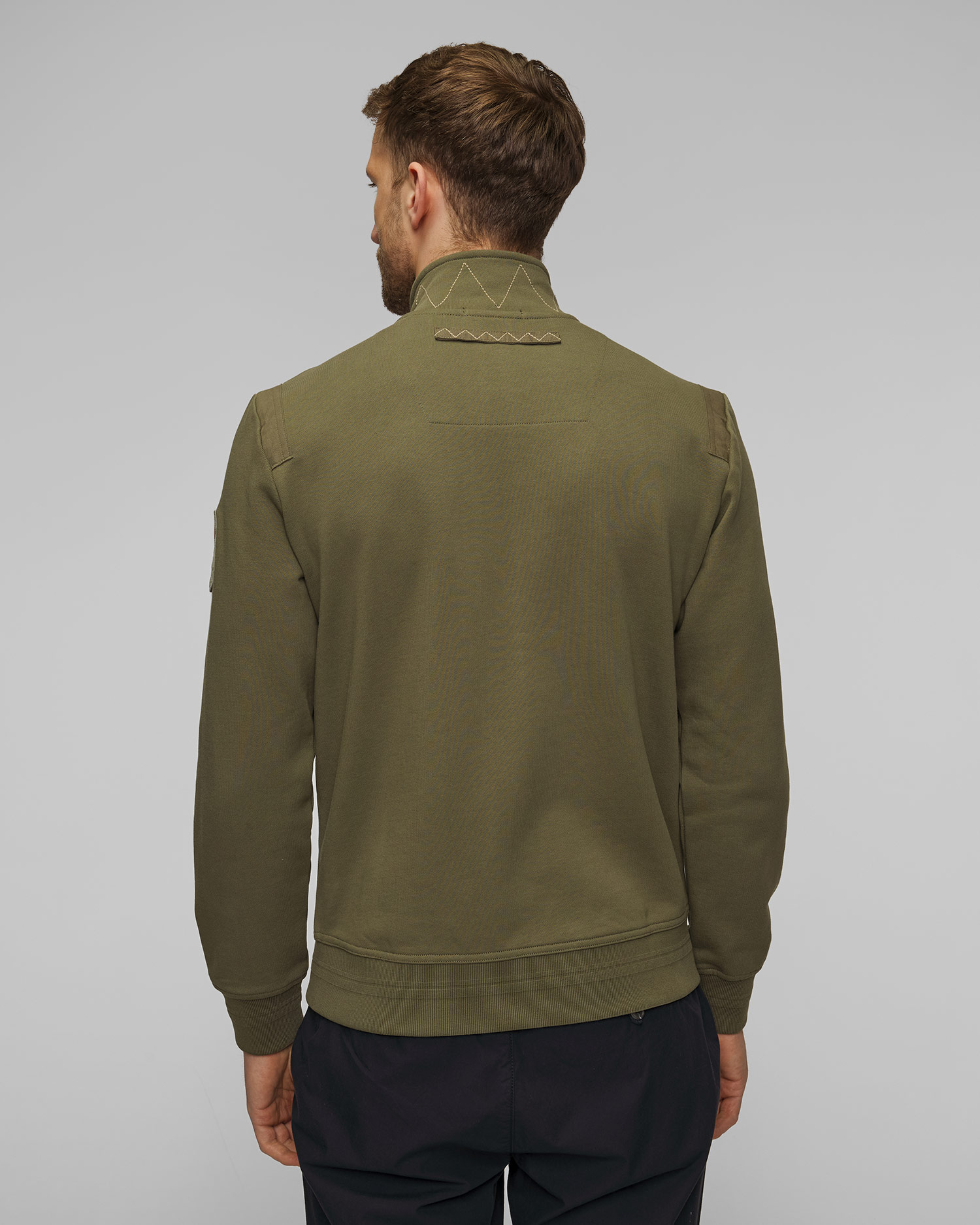 Men’s green sweatshirt Aeronautica Militare