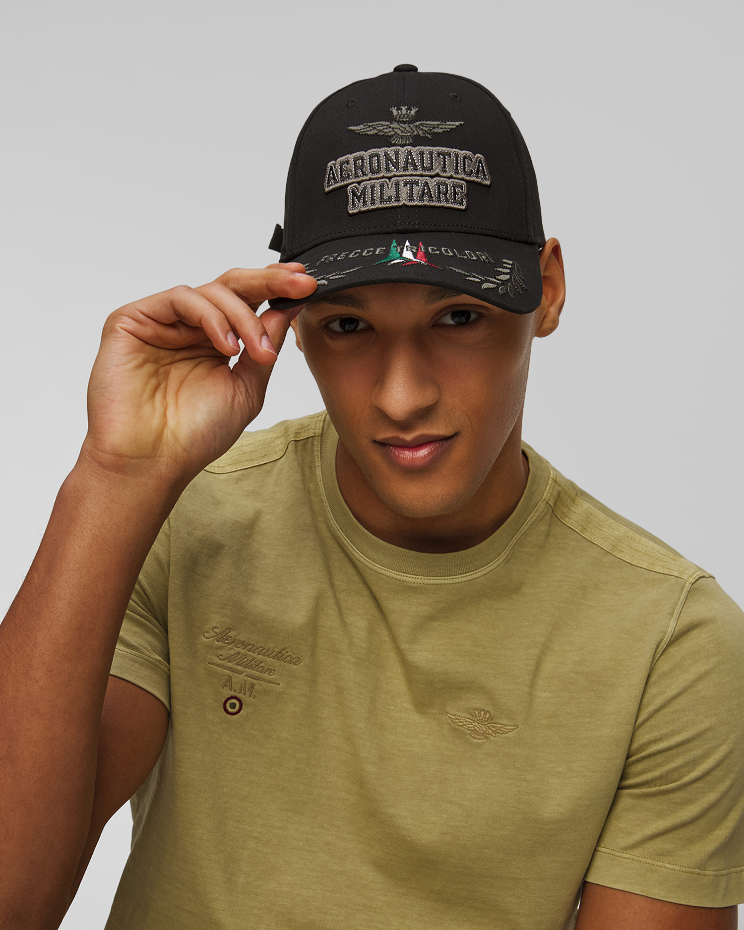 Cappellino nero da uomo Aeronautica Militare
