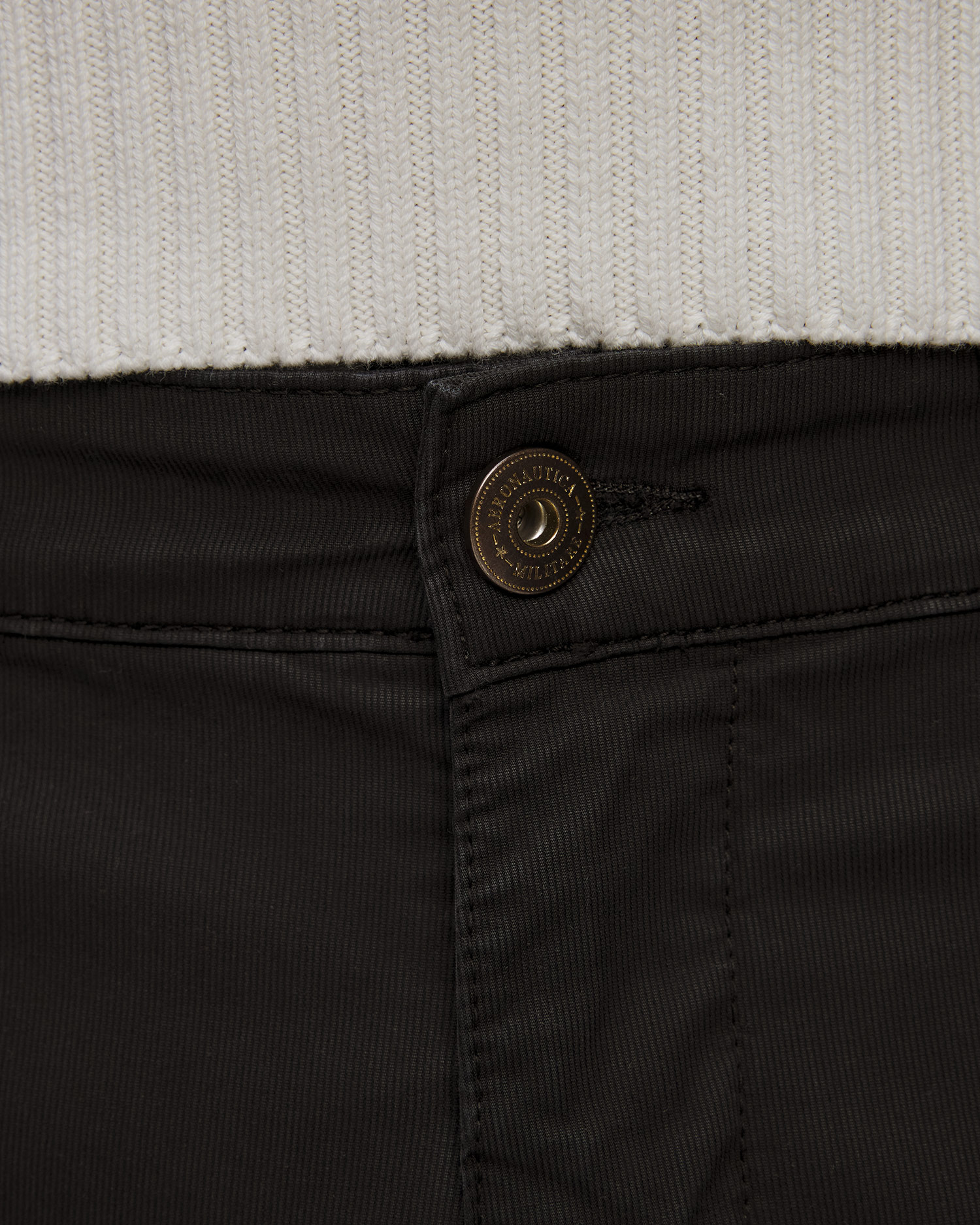 Men's black trousers Aeronautica Militare