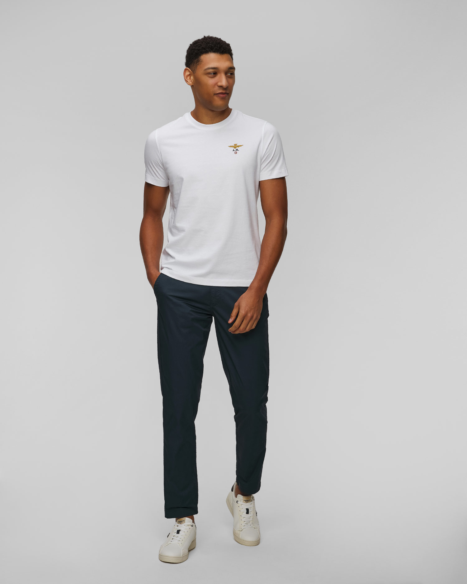 Pantalon bleu marine pour hommes Aeronautica Militare
