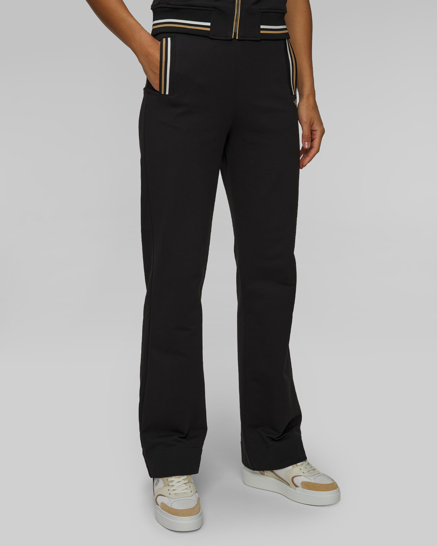 Pantaloni neri da tuta da donna Aeronautica Militare