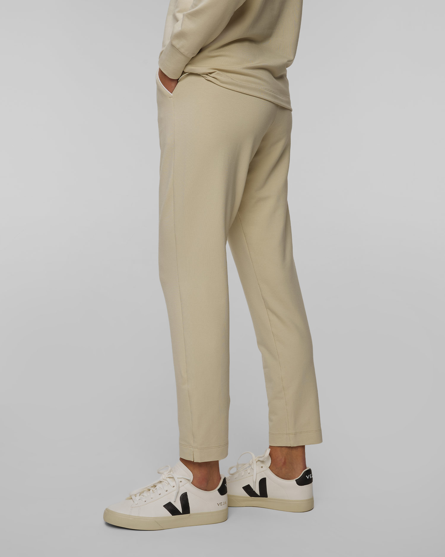 Dámské béžové kalhoty Aeronautica Militare