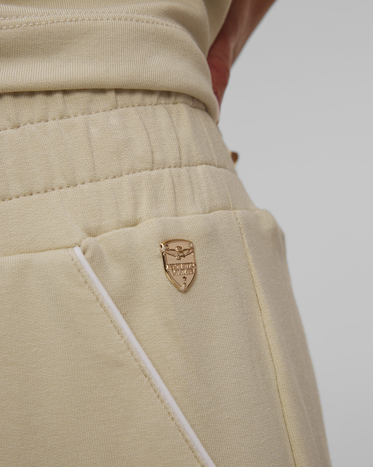 Dámské béžové kalhoty Aeronautica Militare