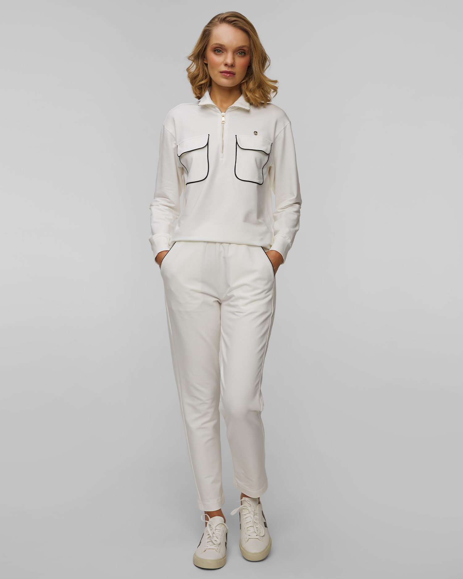 Pantalon blanc pour femmes Aeronautica Militare