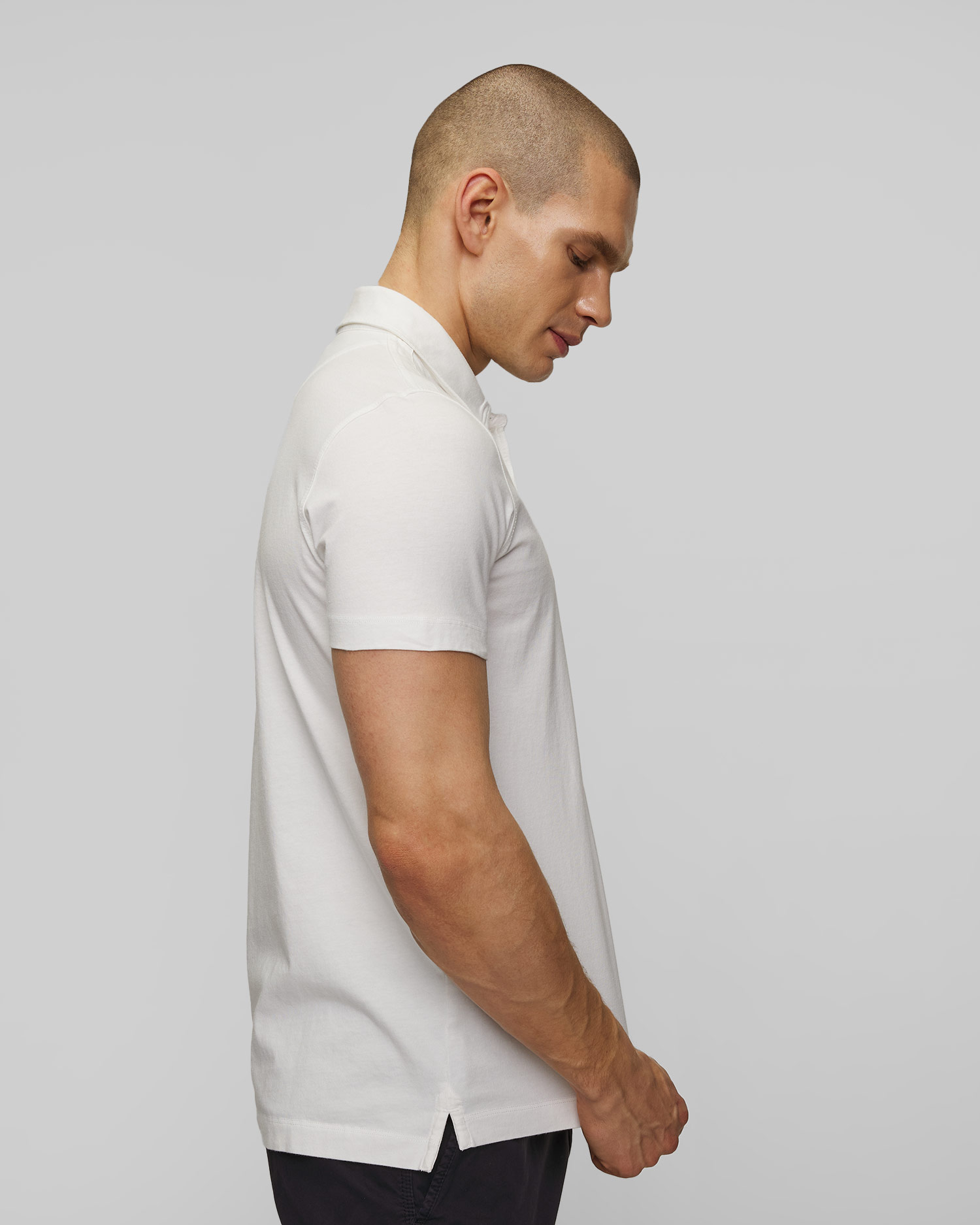 Białe polo męskie Aeronautica Militare