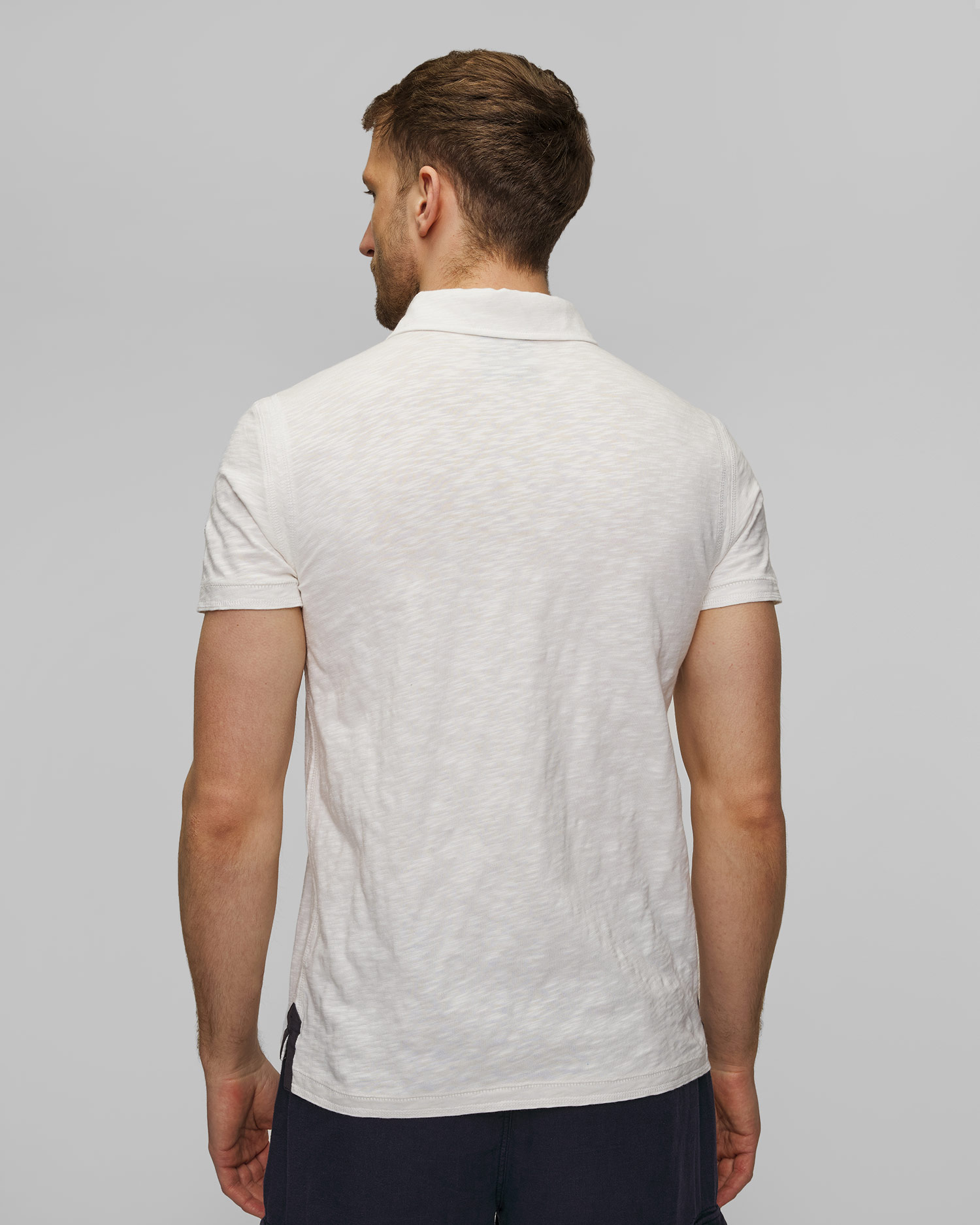 Polo blanc pour hommes Aeronautica Militare