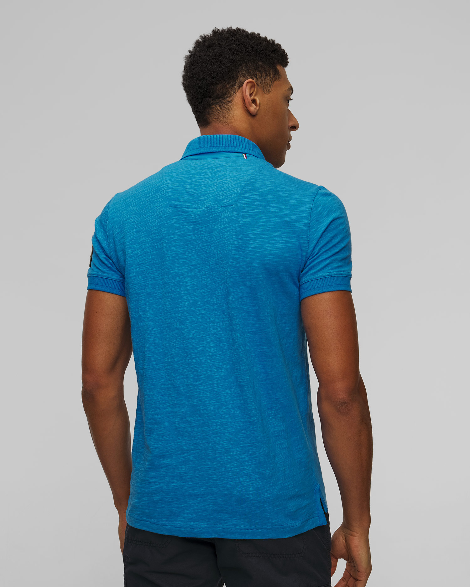 Niebieskie polo męskie Aeronautica Militare