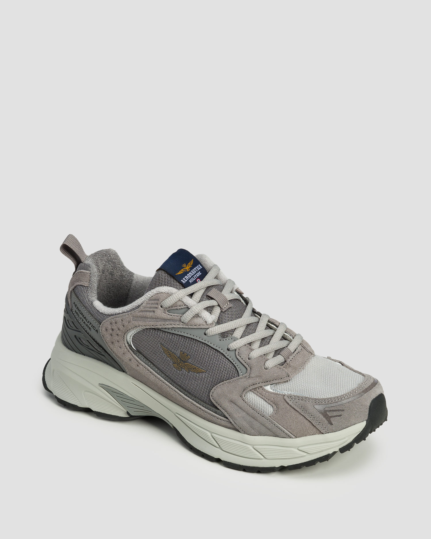 Pánské boty Aeronautica Militare v Šedé Barvě