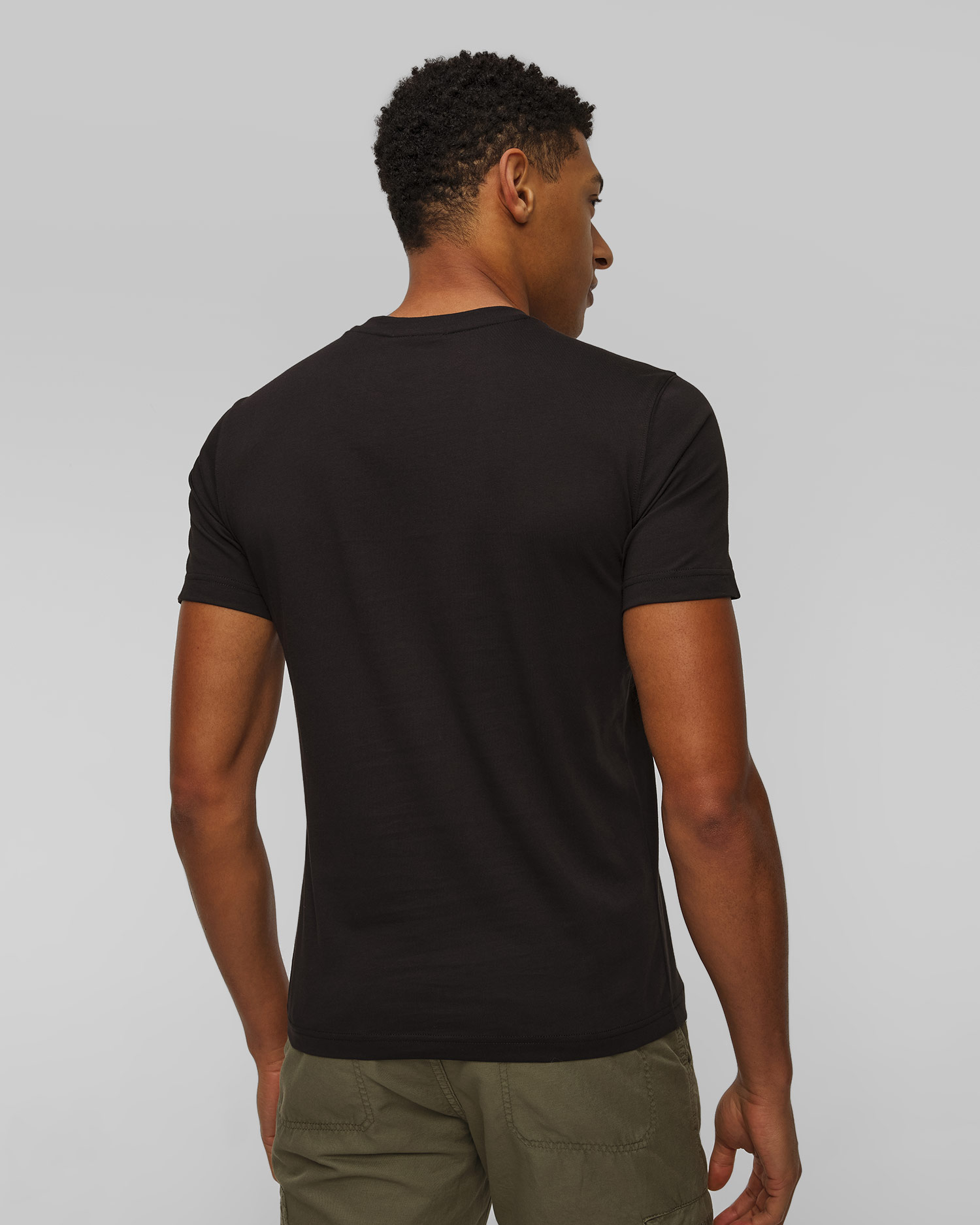 Tricou negru pentru bărbați Aeronautica Militare 