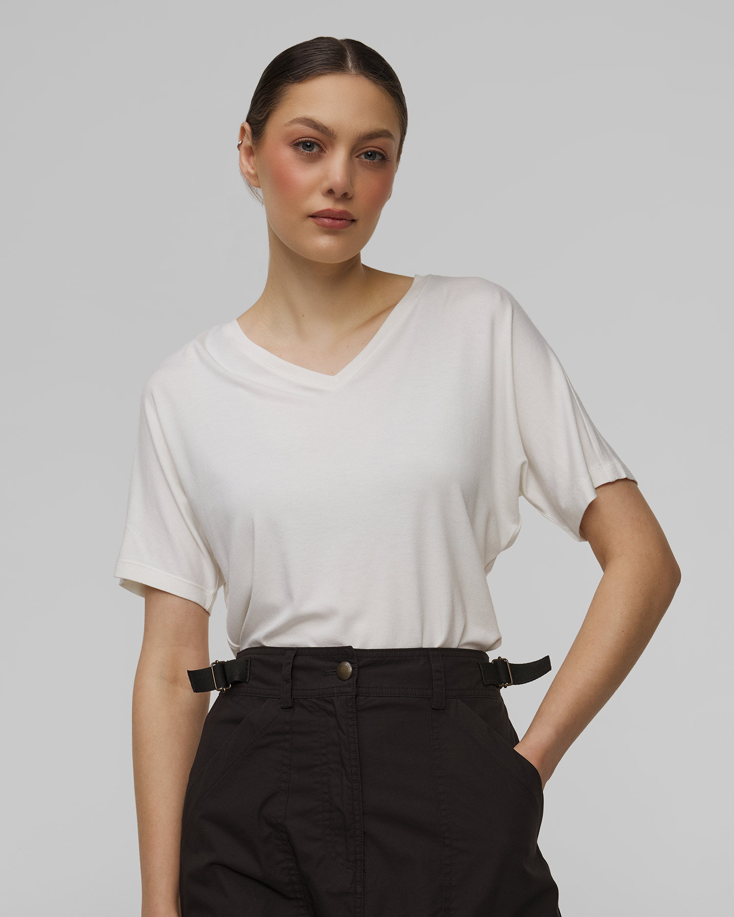 T-shirt blanc pour femmes Aeronautica Militare