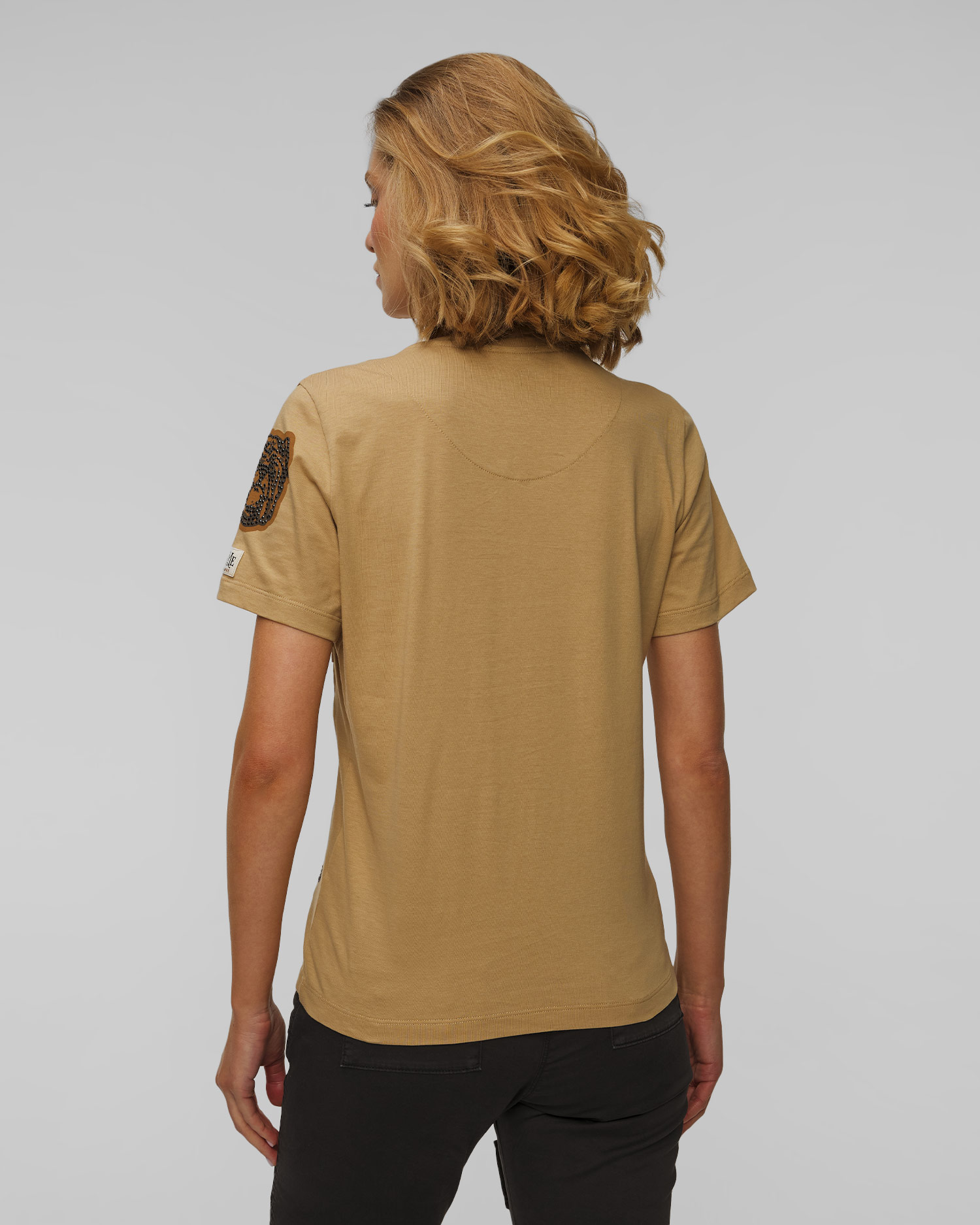 Dámské hnědé tričko Aeronautica Militare