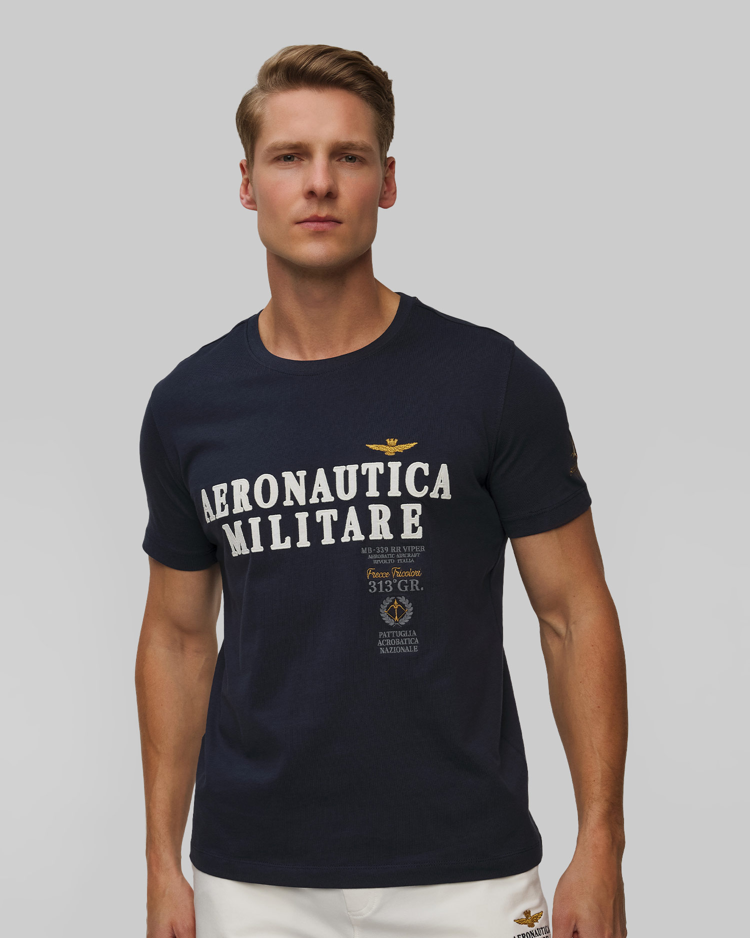 Men's navy blue T-shirt Aeronautica Militare