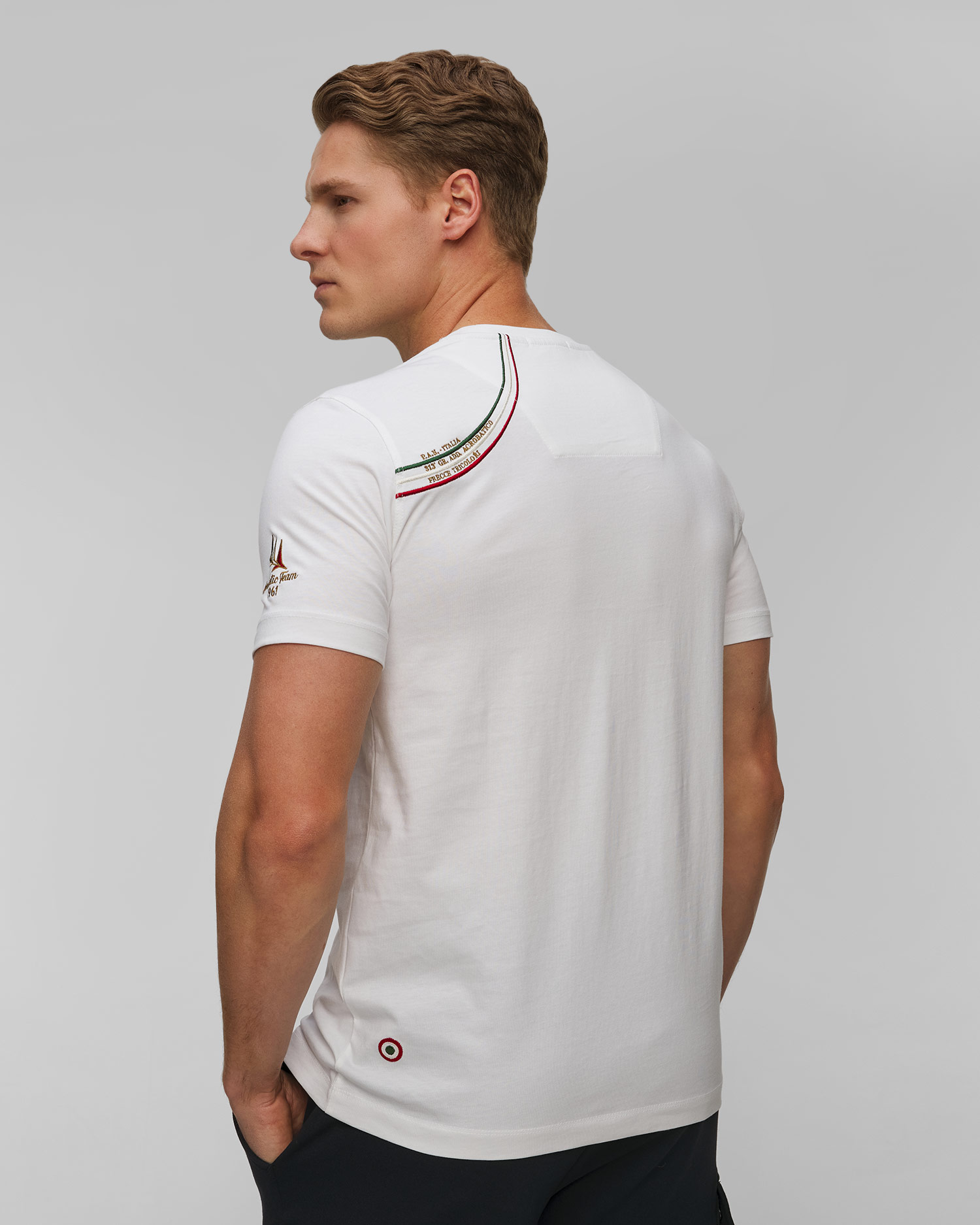 Bílé pánské tričko Aeronautica Militare