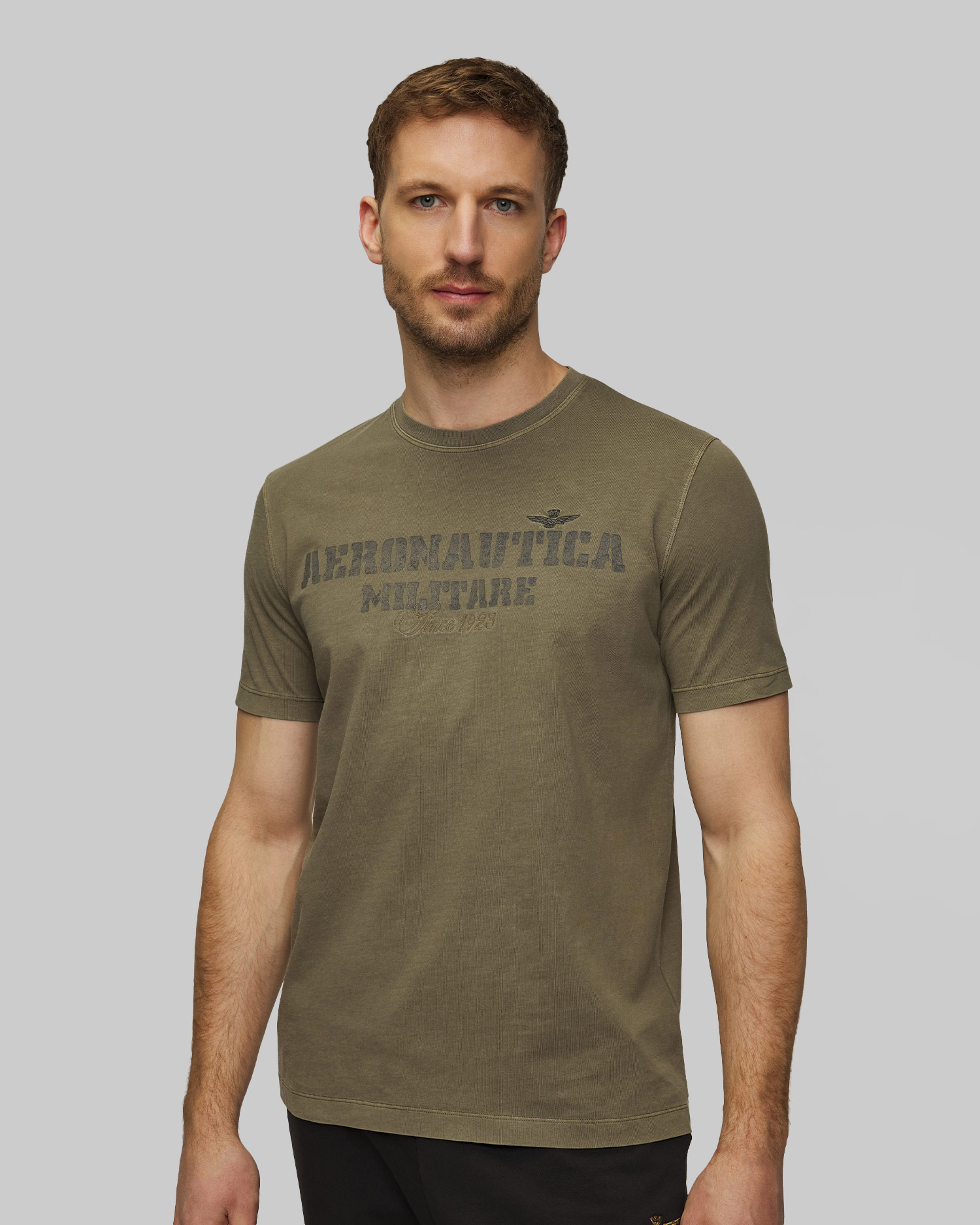Men’s green T-shirt Aeronautica Militare