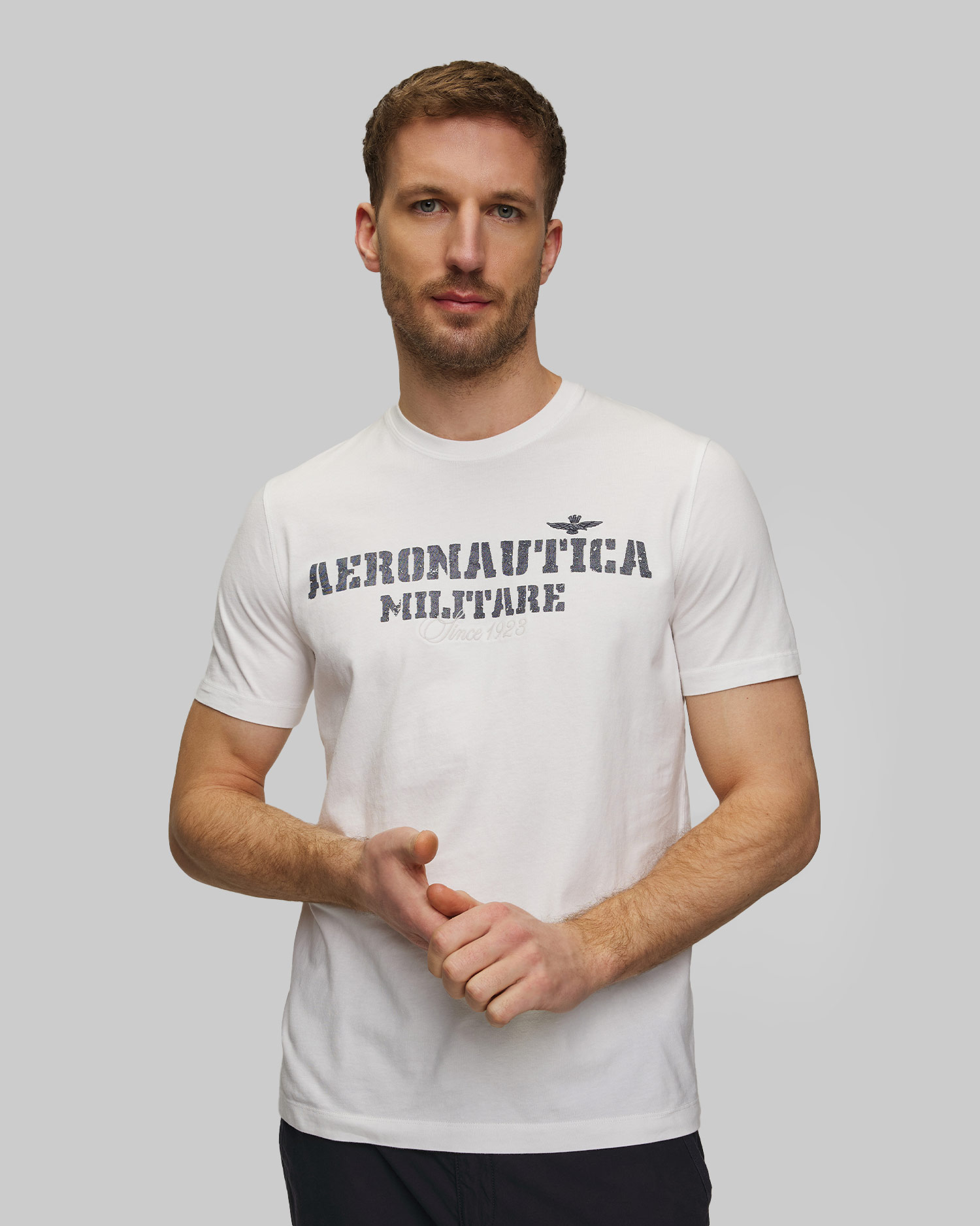Men’s white T-shirt Aeronautica Militare
