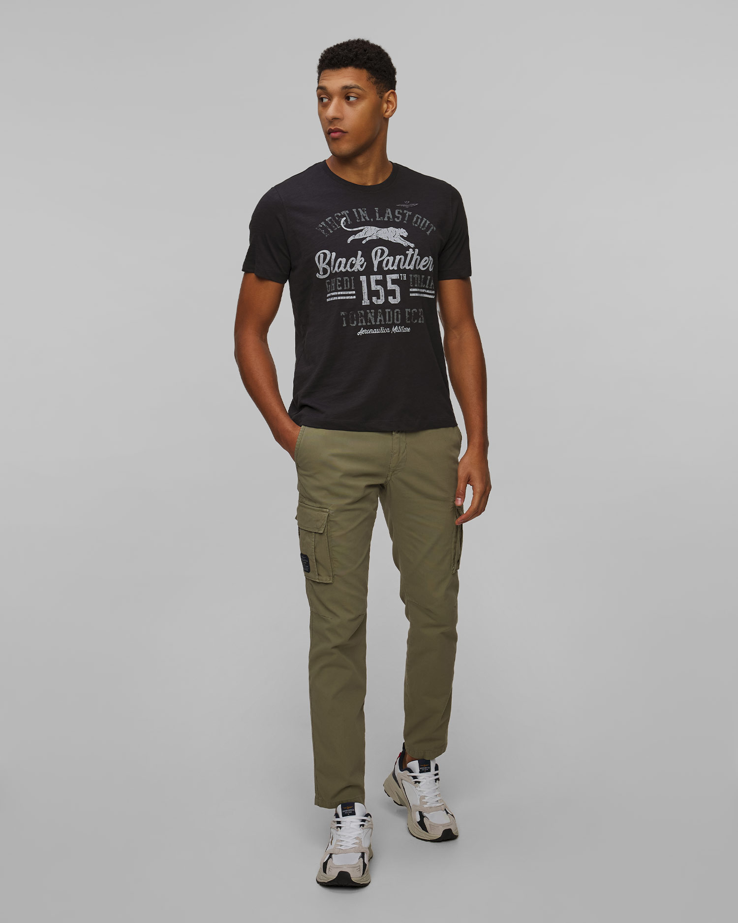 Men's navy blue T-shirt Aeronautica Militare