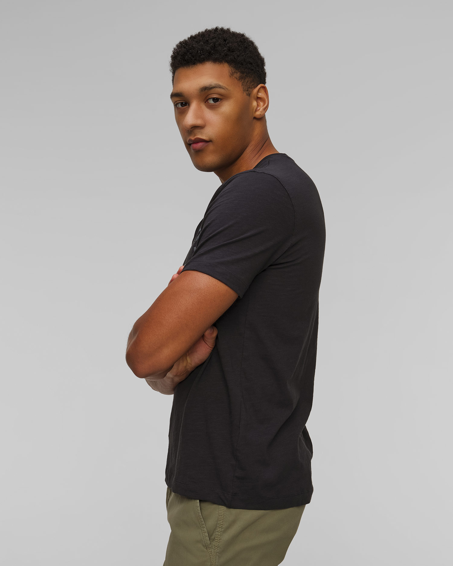 Granatowy T-shirt męski Aeronautica Militare