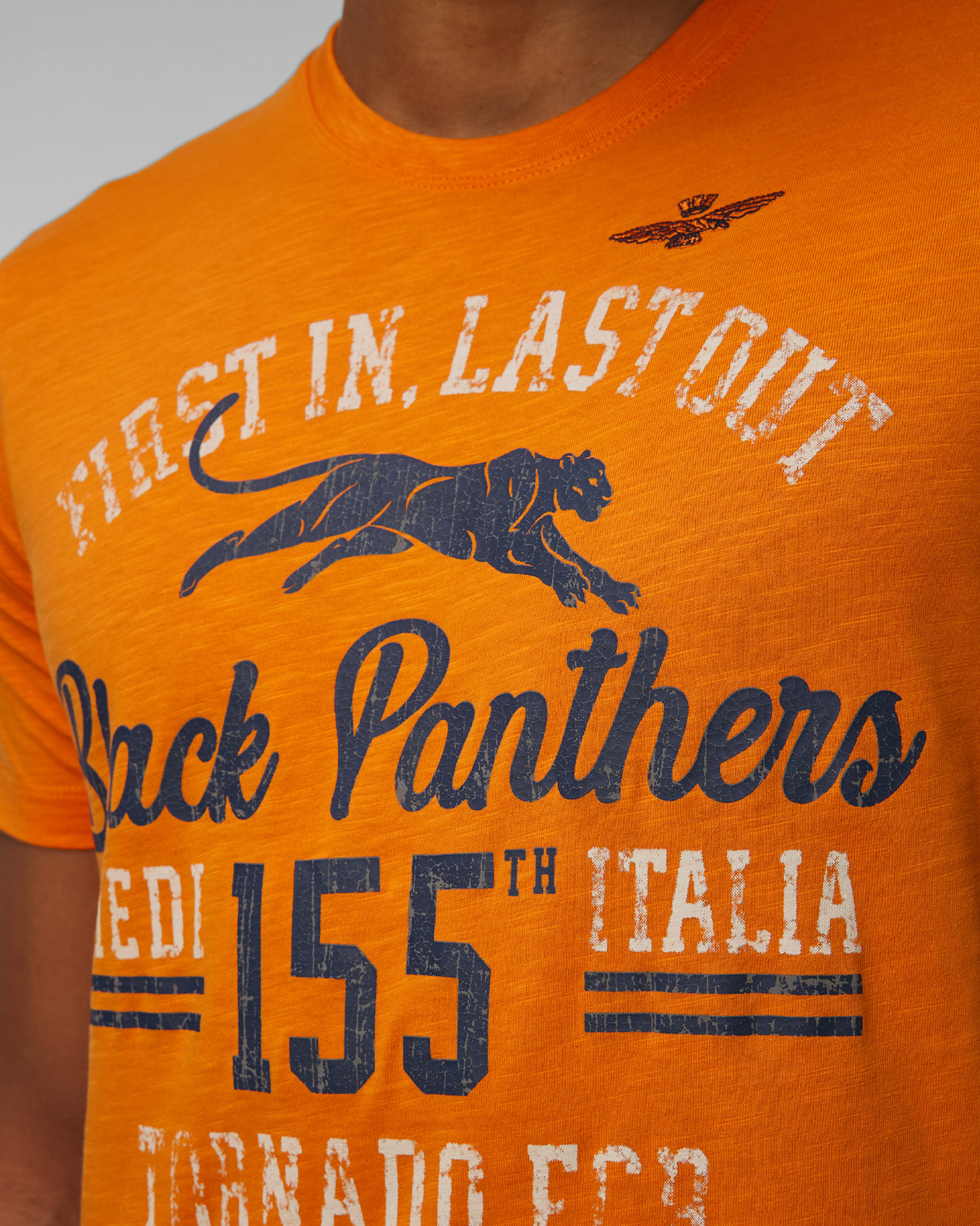 Men's orange T-shirt Aeronautica Militare