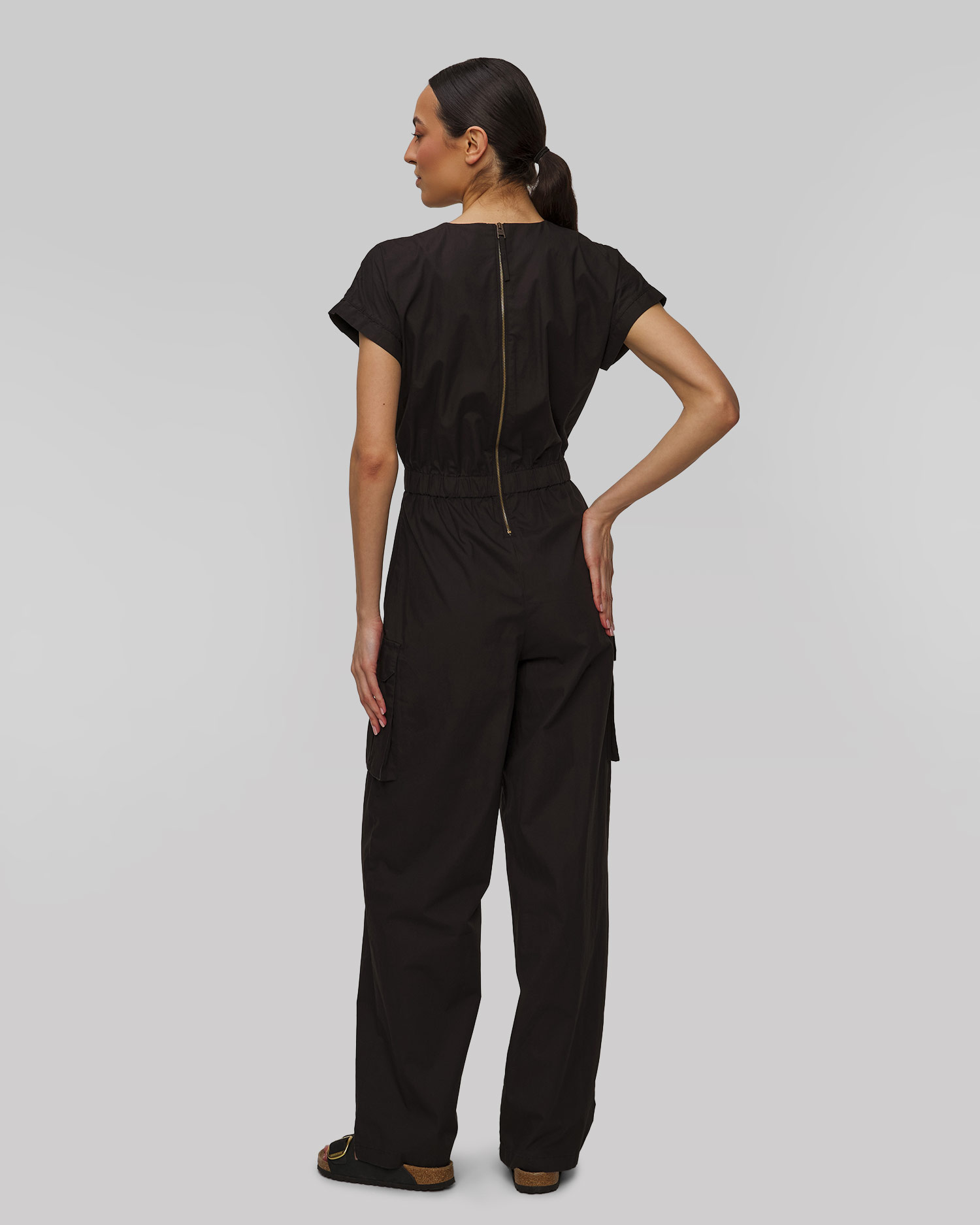 Salopetă neagră pentru femei Aeronautica Militare