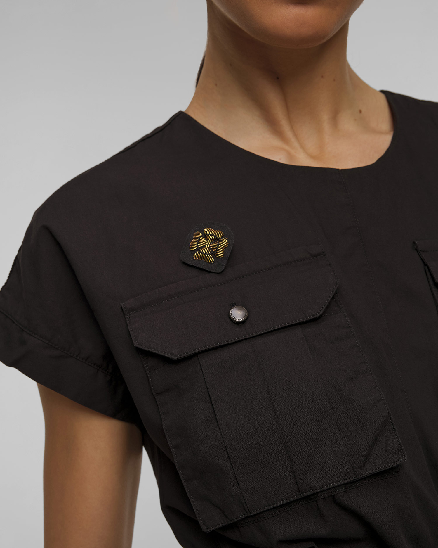 Salopetă neagră pentru femei Aeronautica Militare