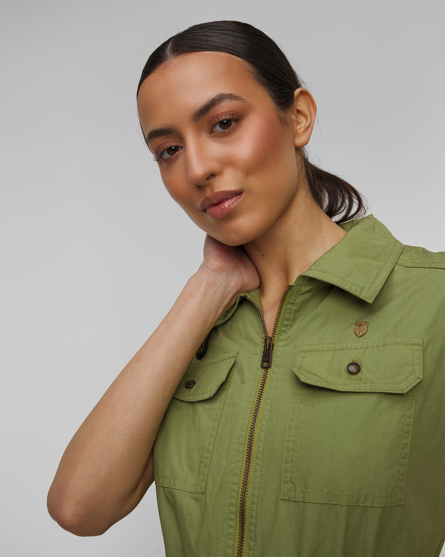 Aeronautica Militare Damenkleid in Grün