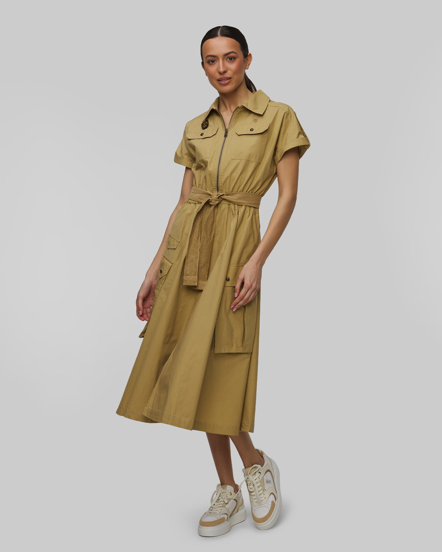 Aeronautica Militare Damenkleid in Grün