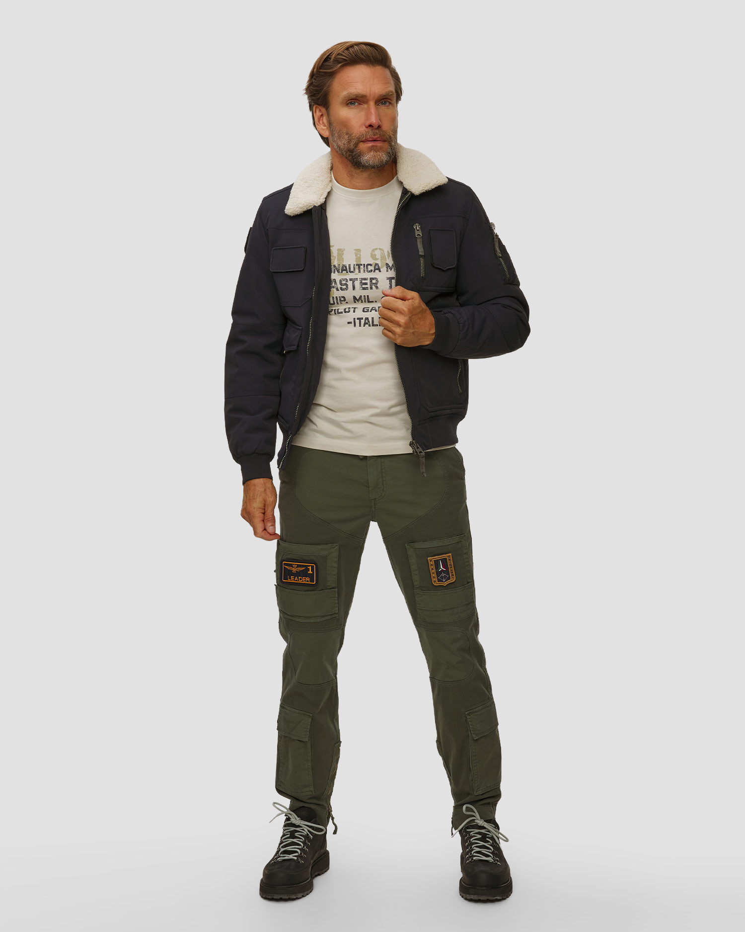 Giacca blu scuro da uomo Aeronautica Militare