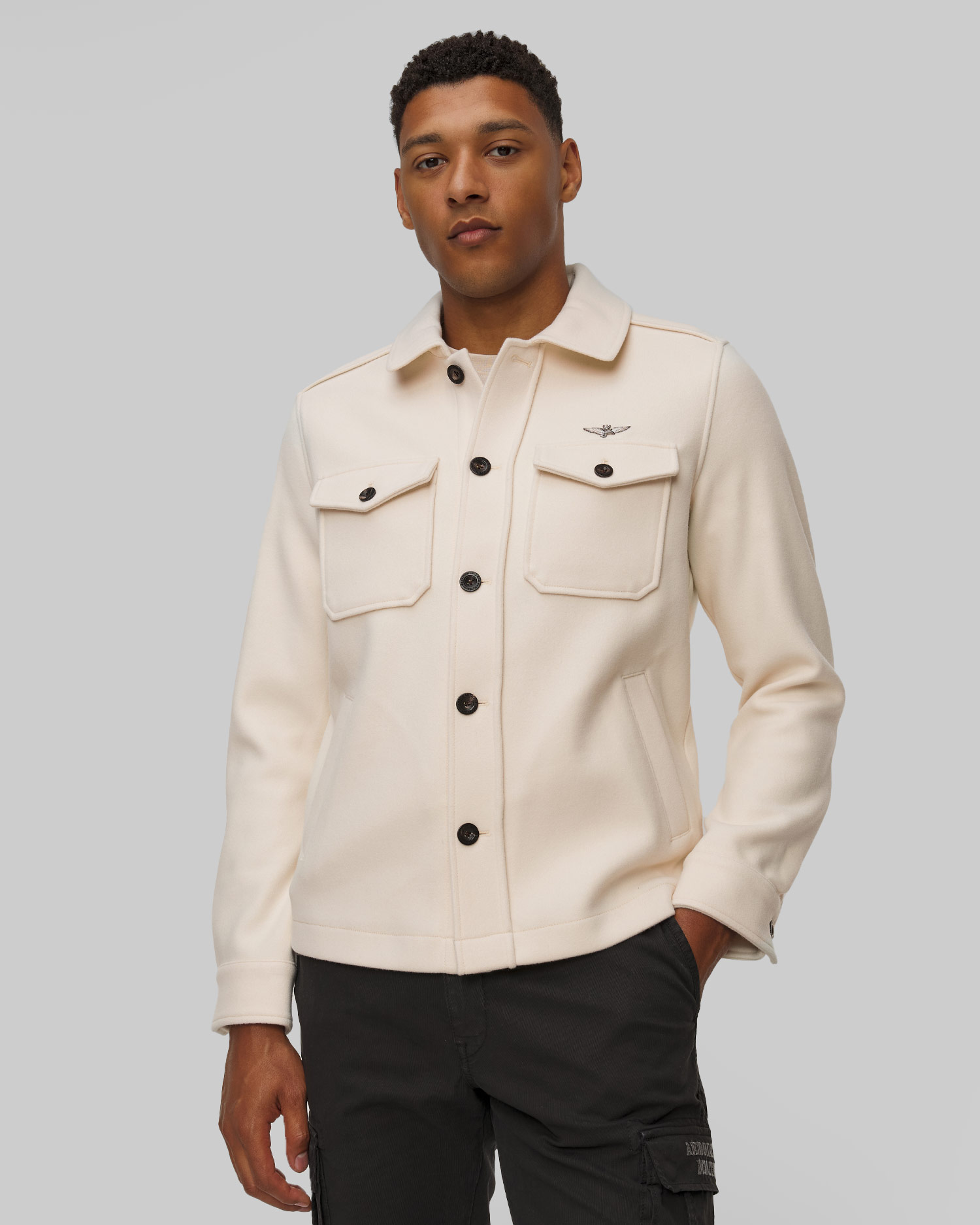 Giacca beige da uomo Aeronautica Militare