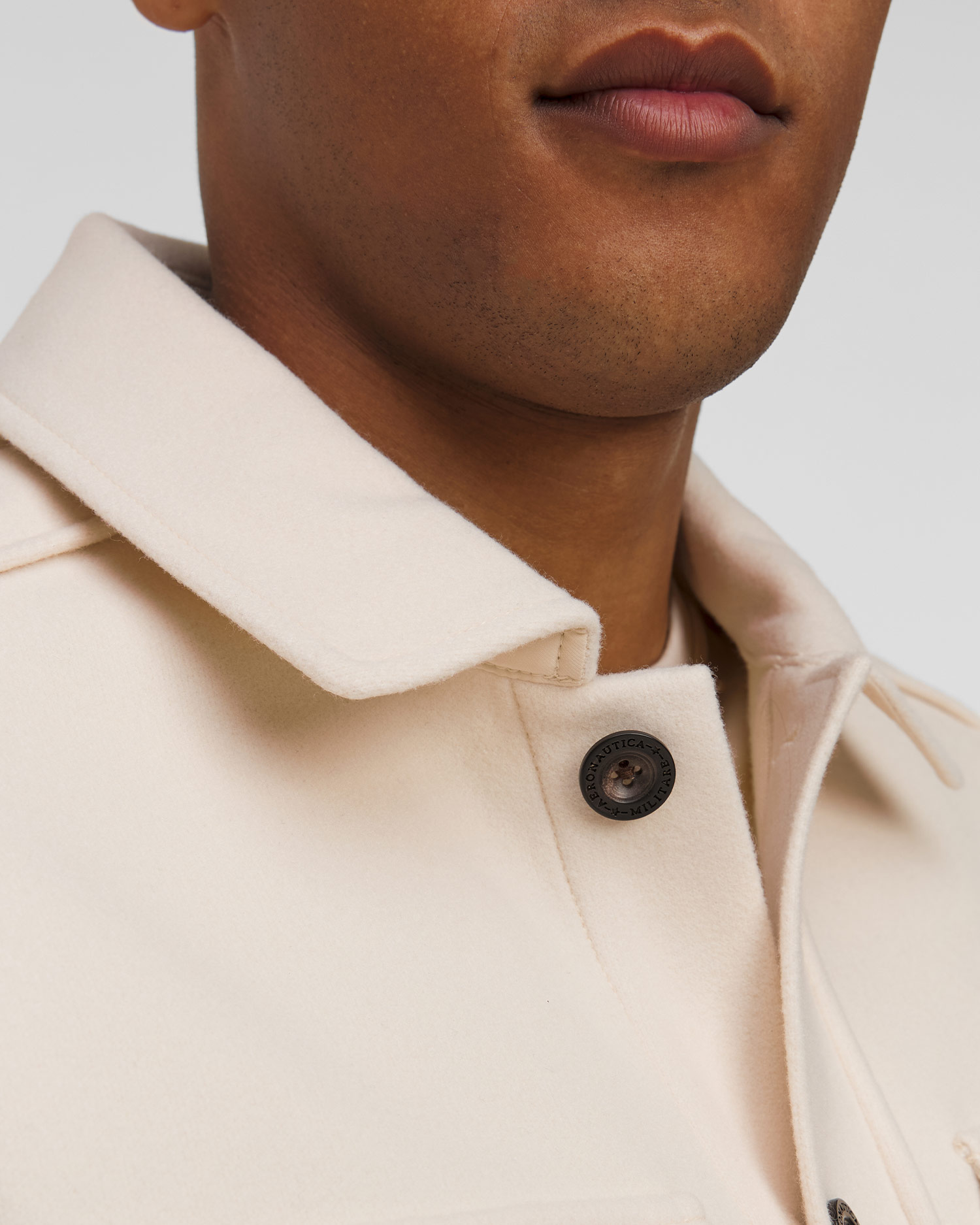 Giacca beige da uomo Aeronautica Militare