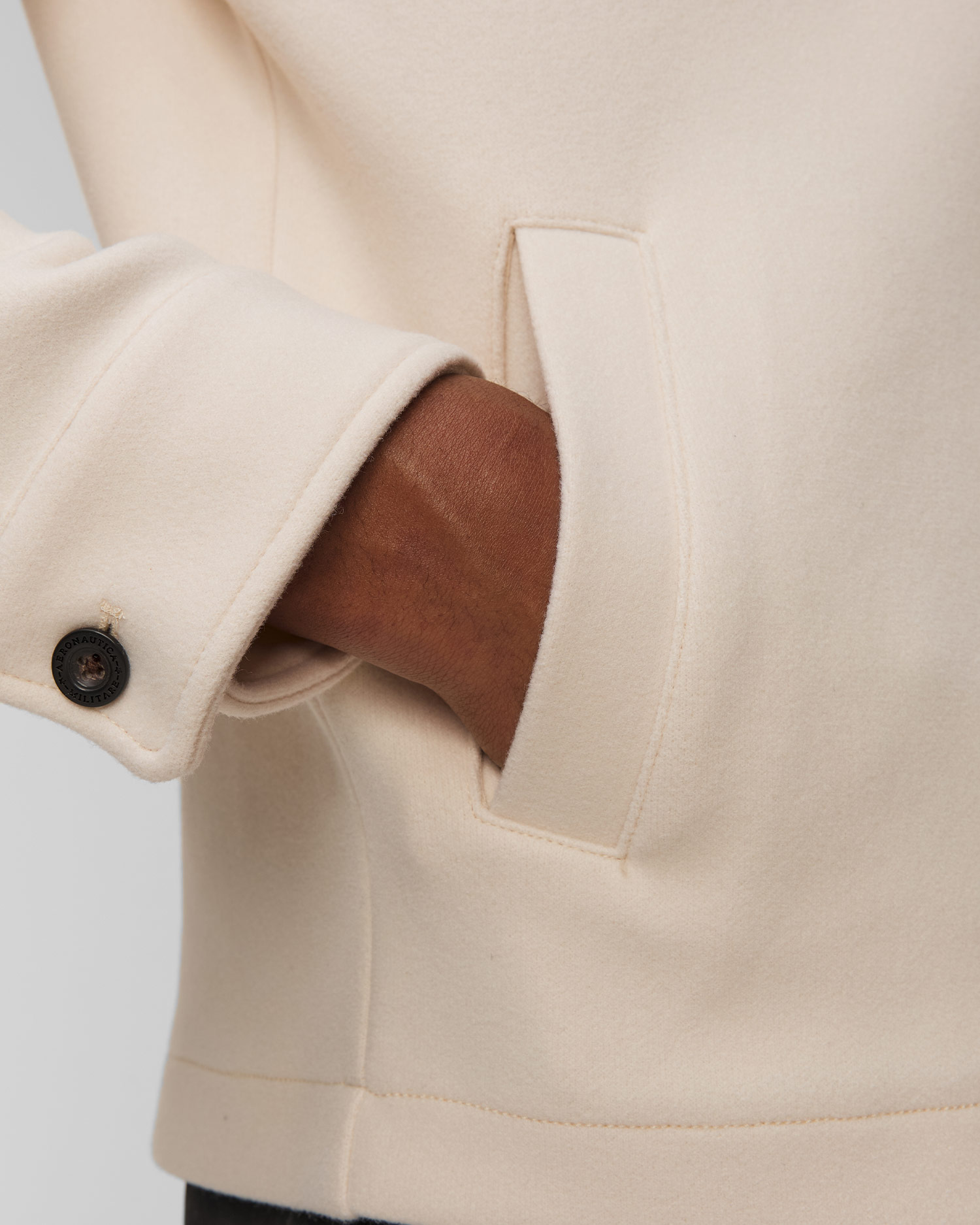 Giacca beige da uomo Aeronautica Militare