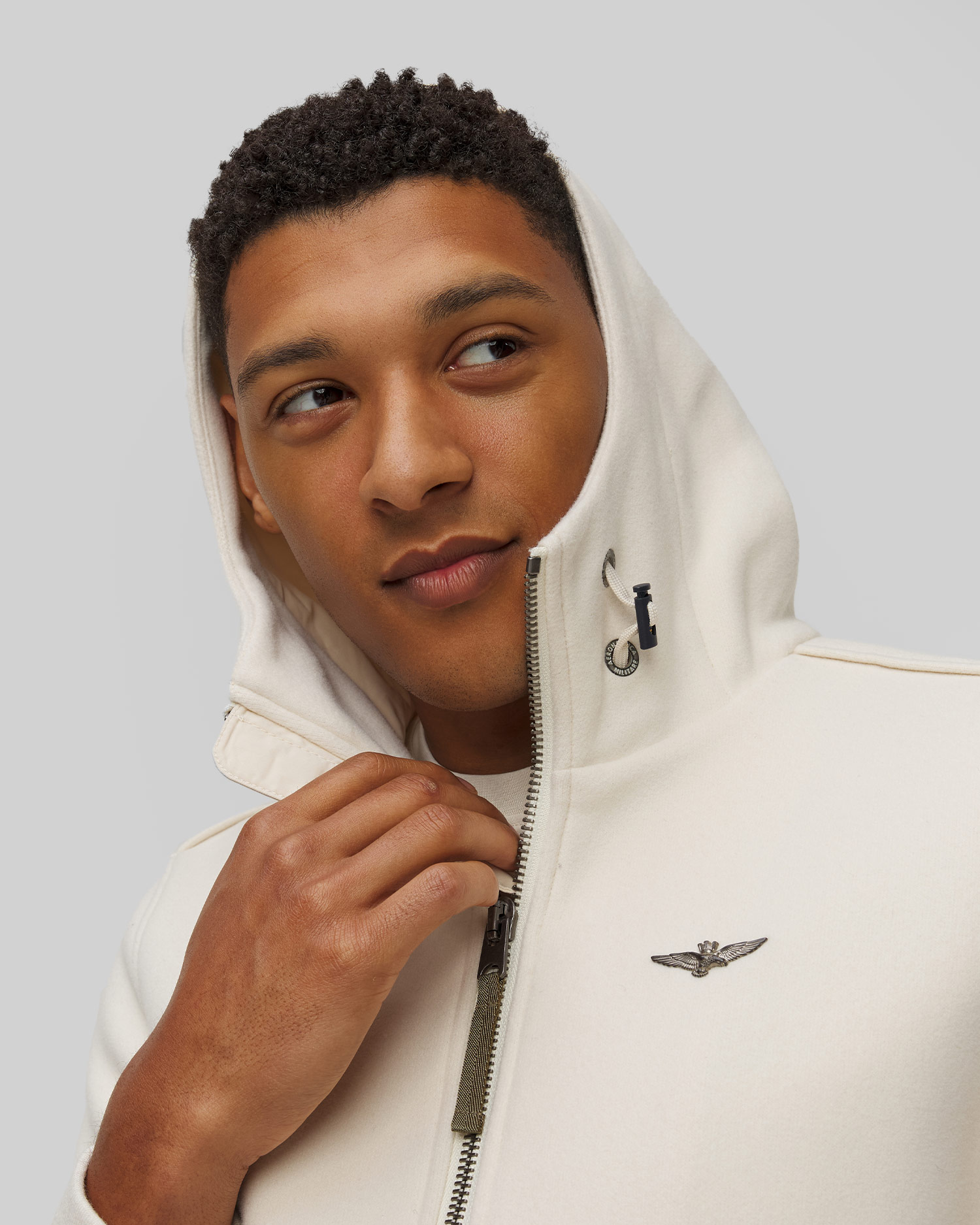 Giacca beige da uomo Aeronautica Militare