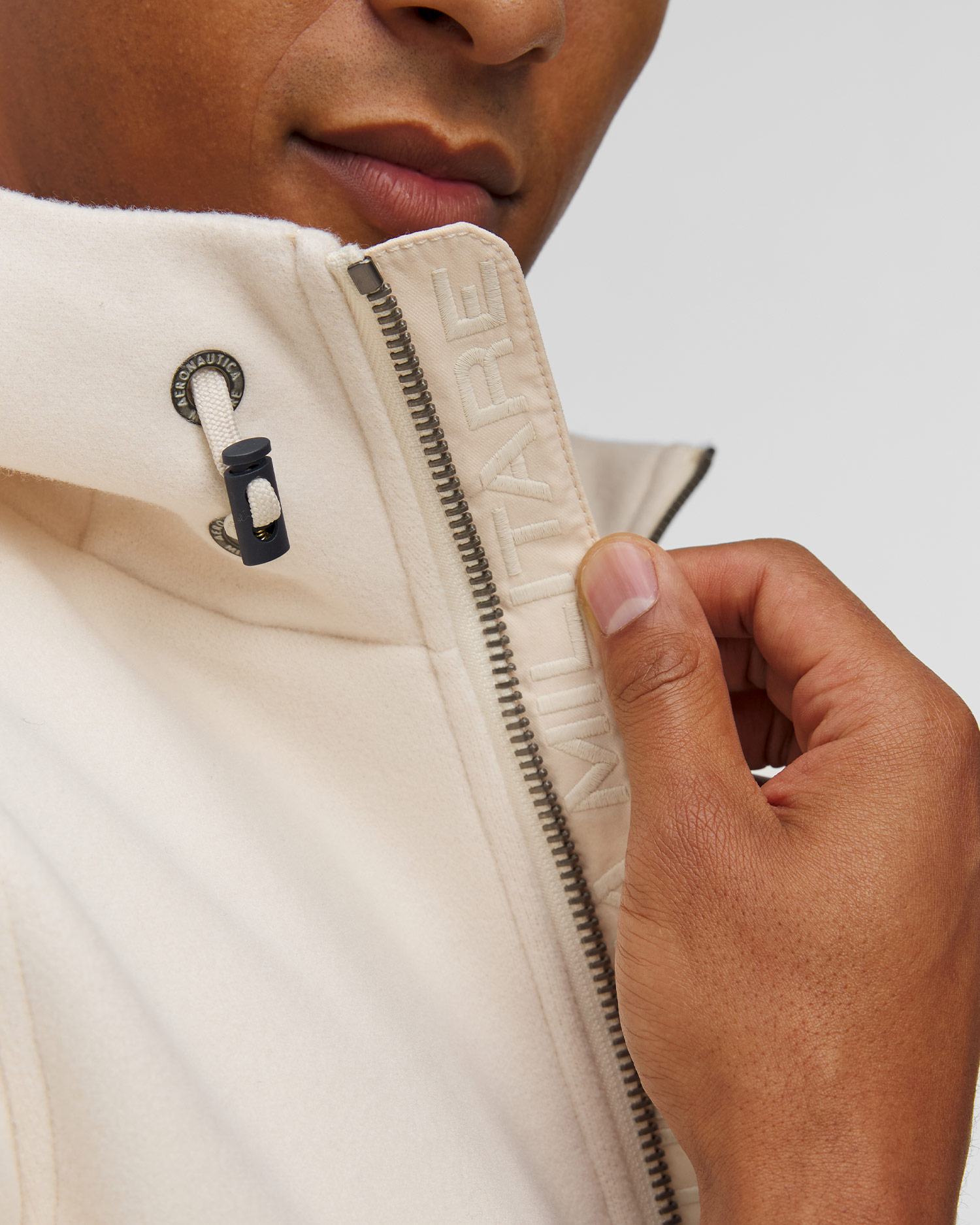 Giacca beige da uomo Aeronautica Militare