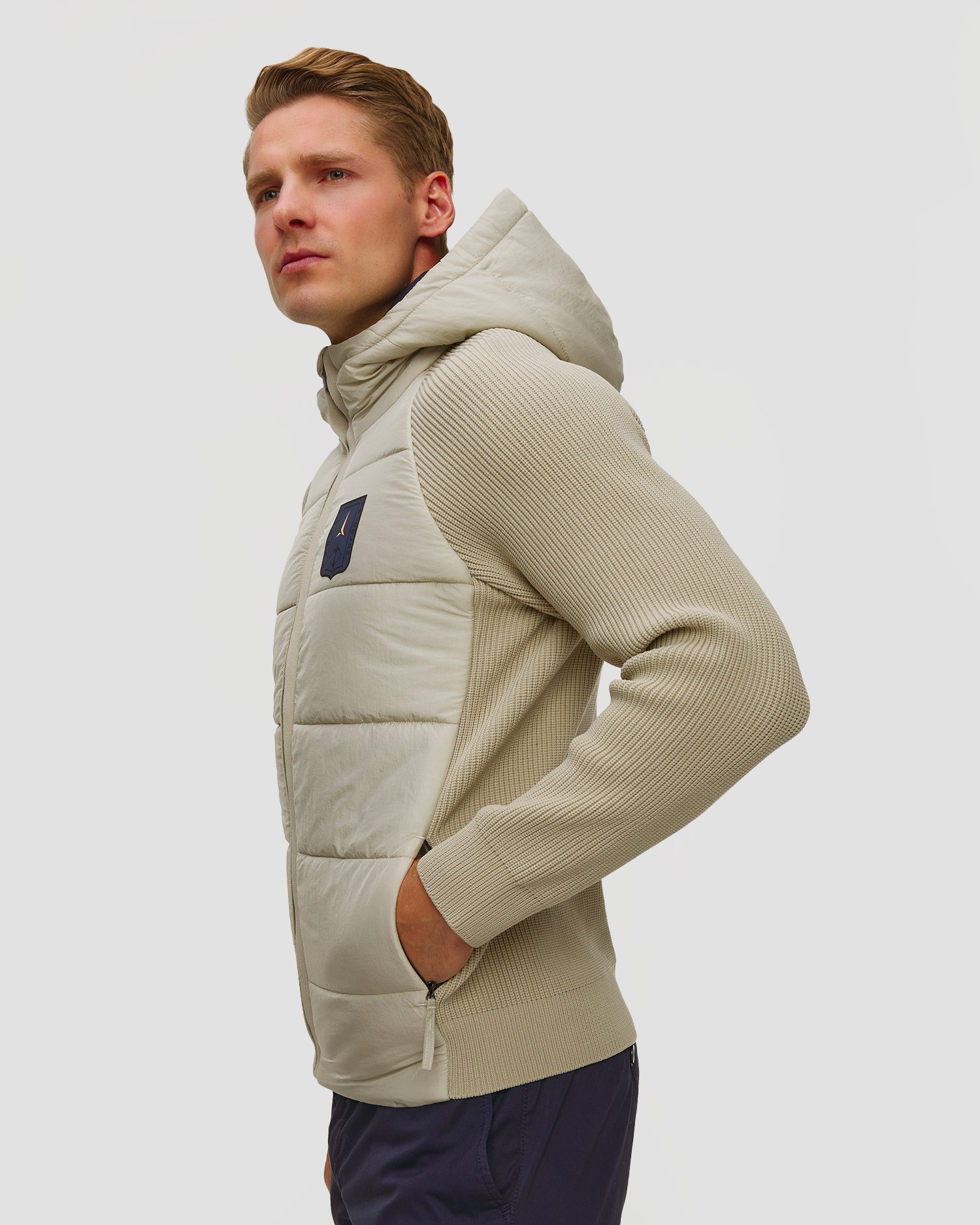Aeronautica Militare Hybridjacke für Herren in Beige