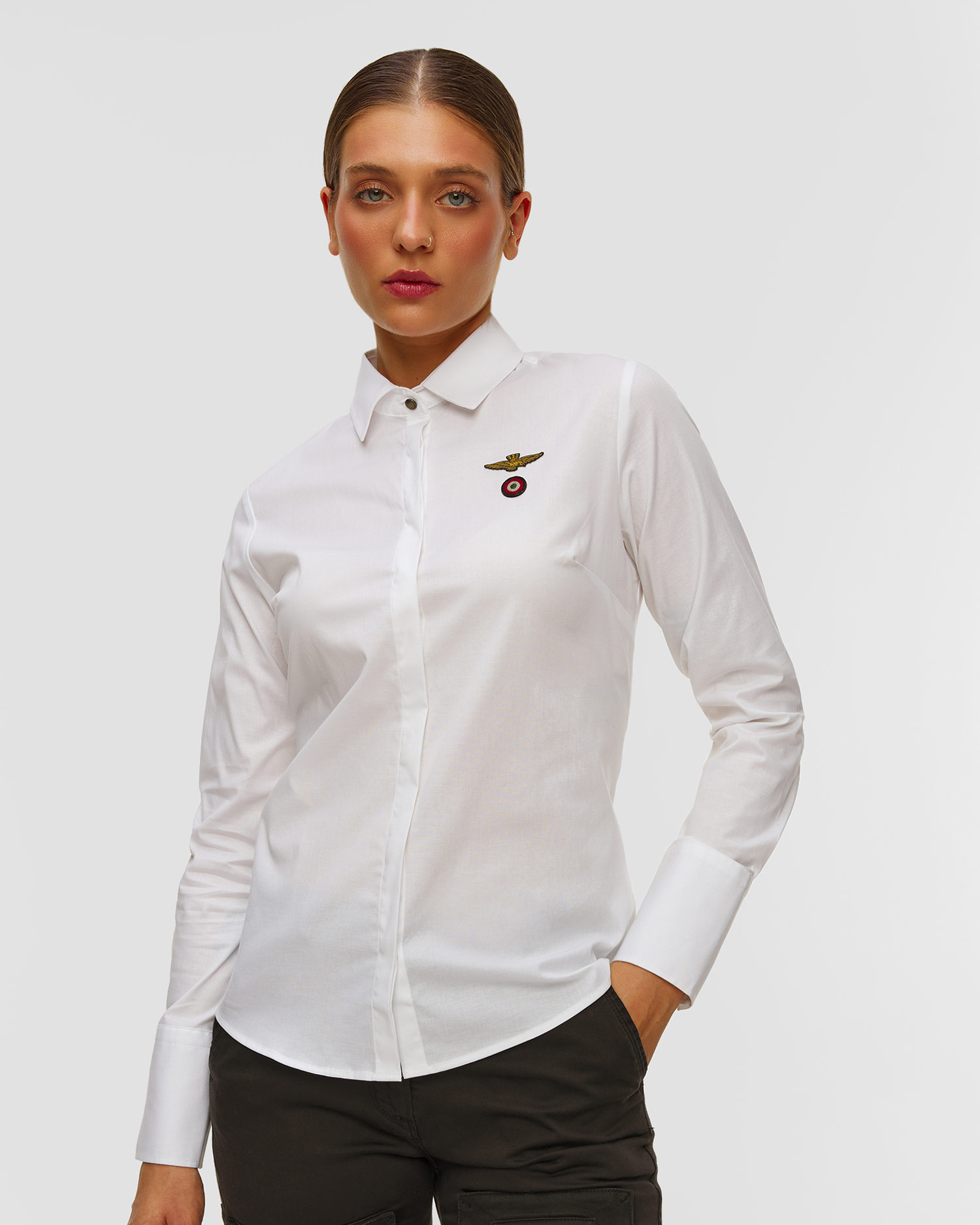 Dámská bílá košile Aeronautica Militare