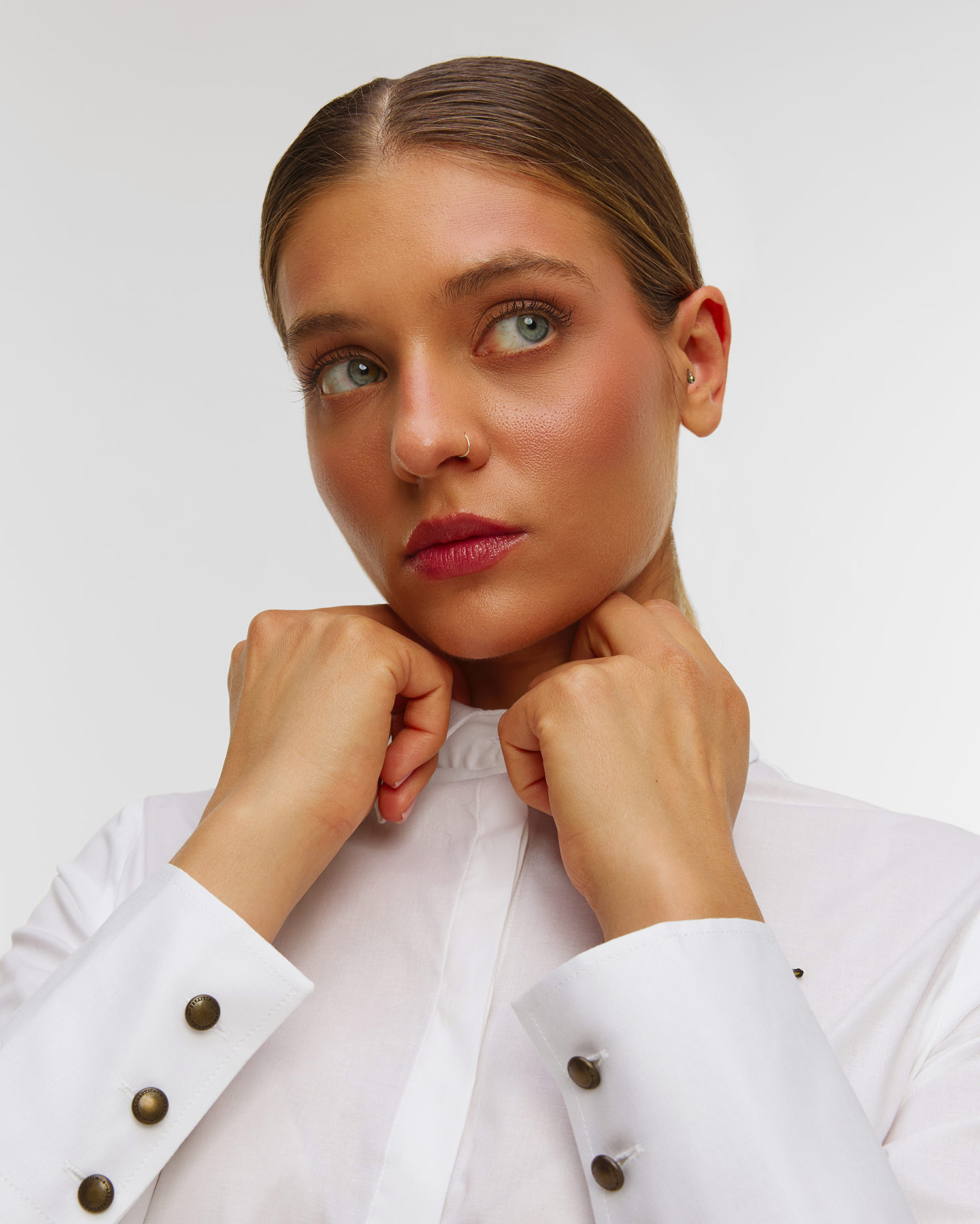 Dámská bílá košile Aeronautica Militare