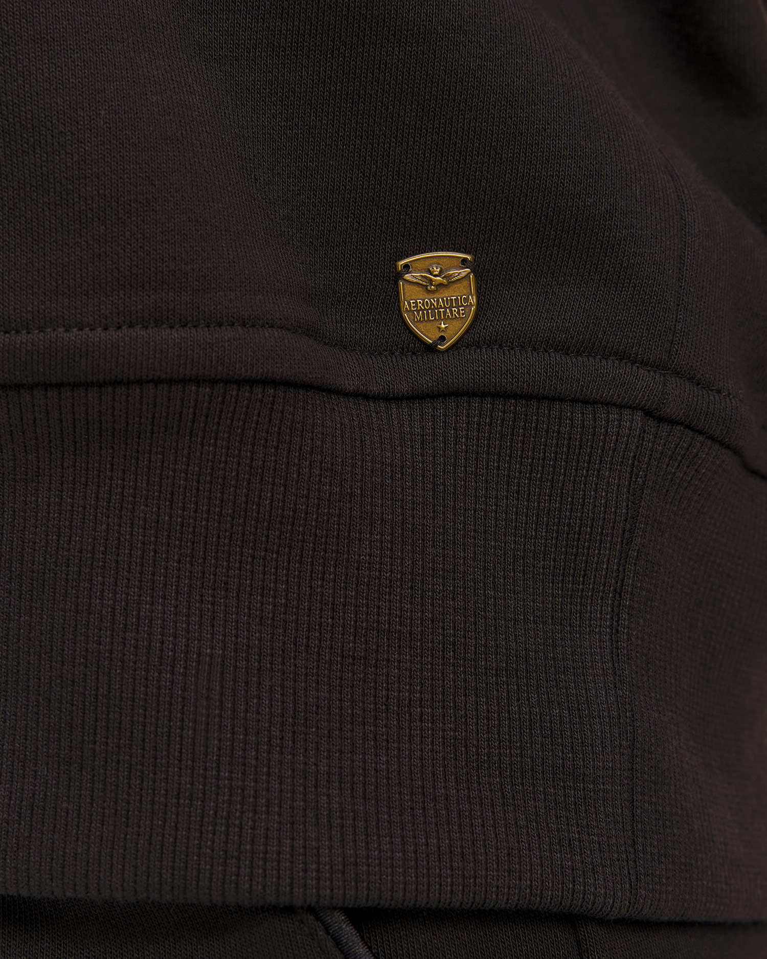 Women's black hoodie Aeronautica Militare