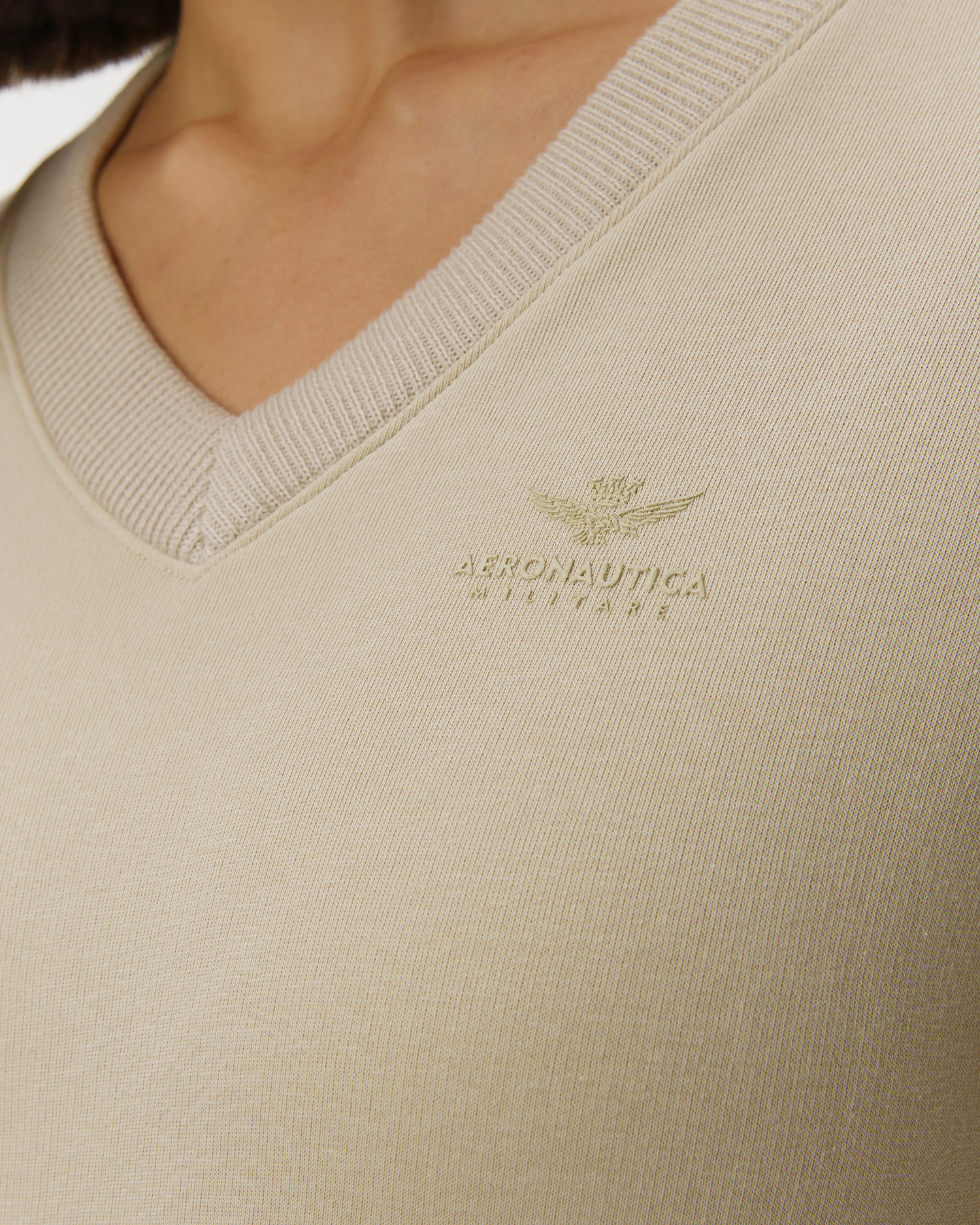 Beżowa bluza damska Aeronautica Militare