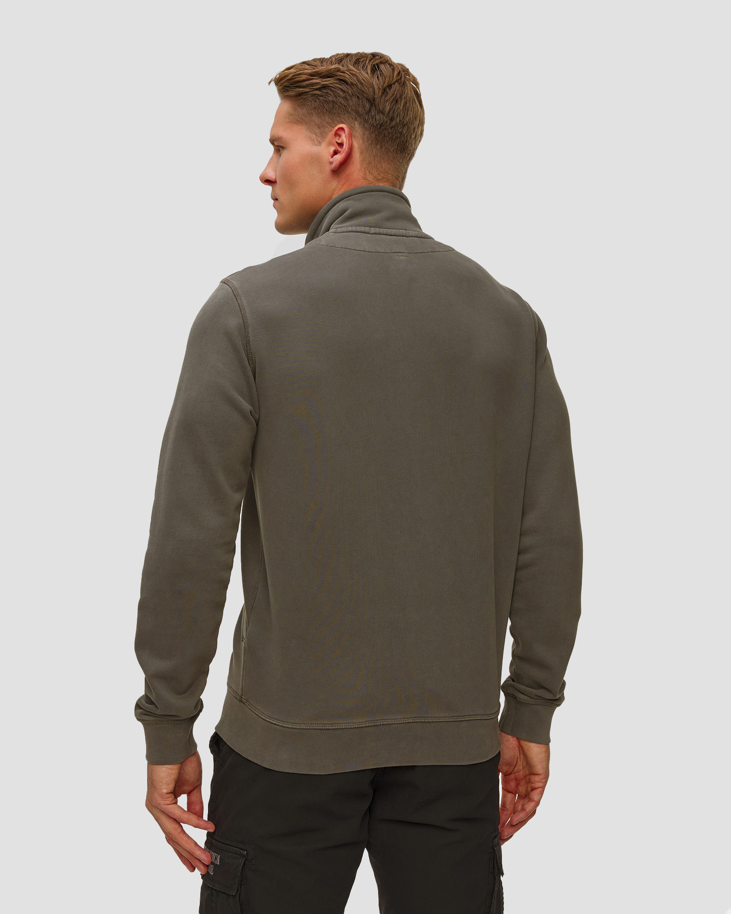 Szara bluza rozpinana męska Aeronautica Militare