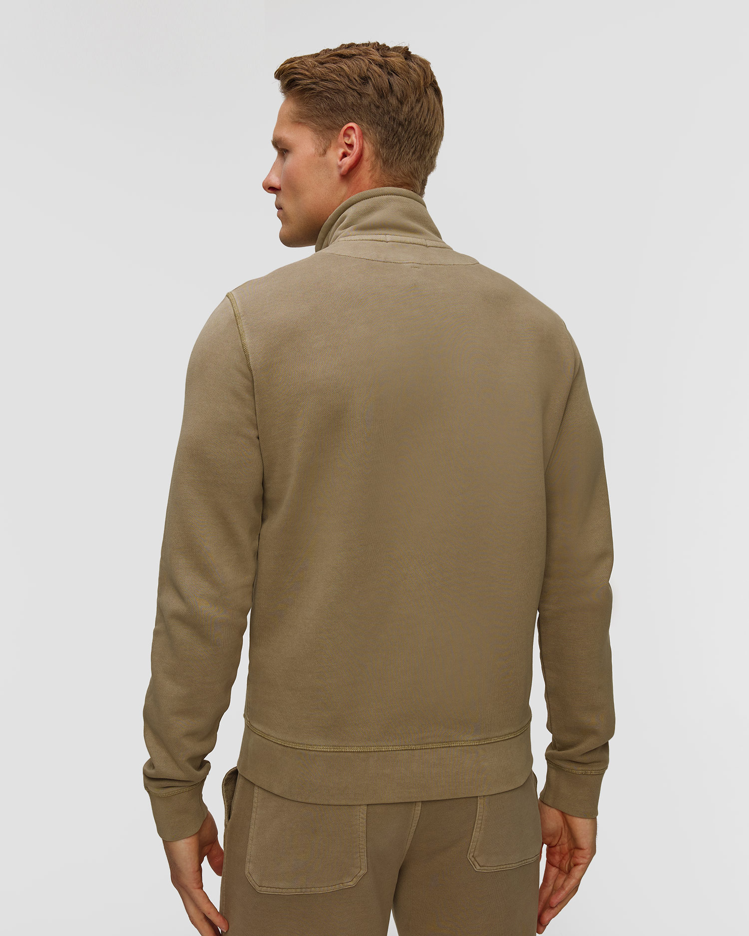 Aeronautica Militare Herren-Sweatshirt mit Reißverschluss in Grün