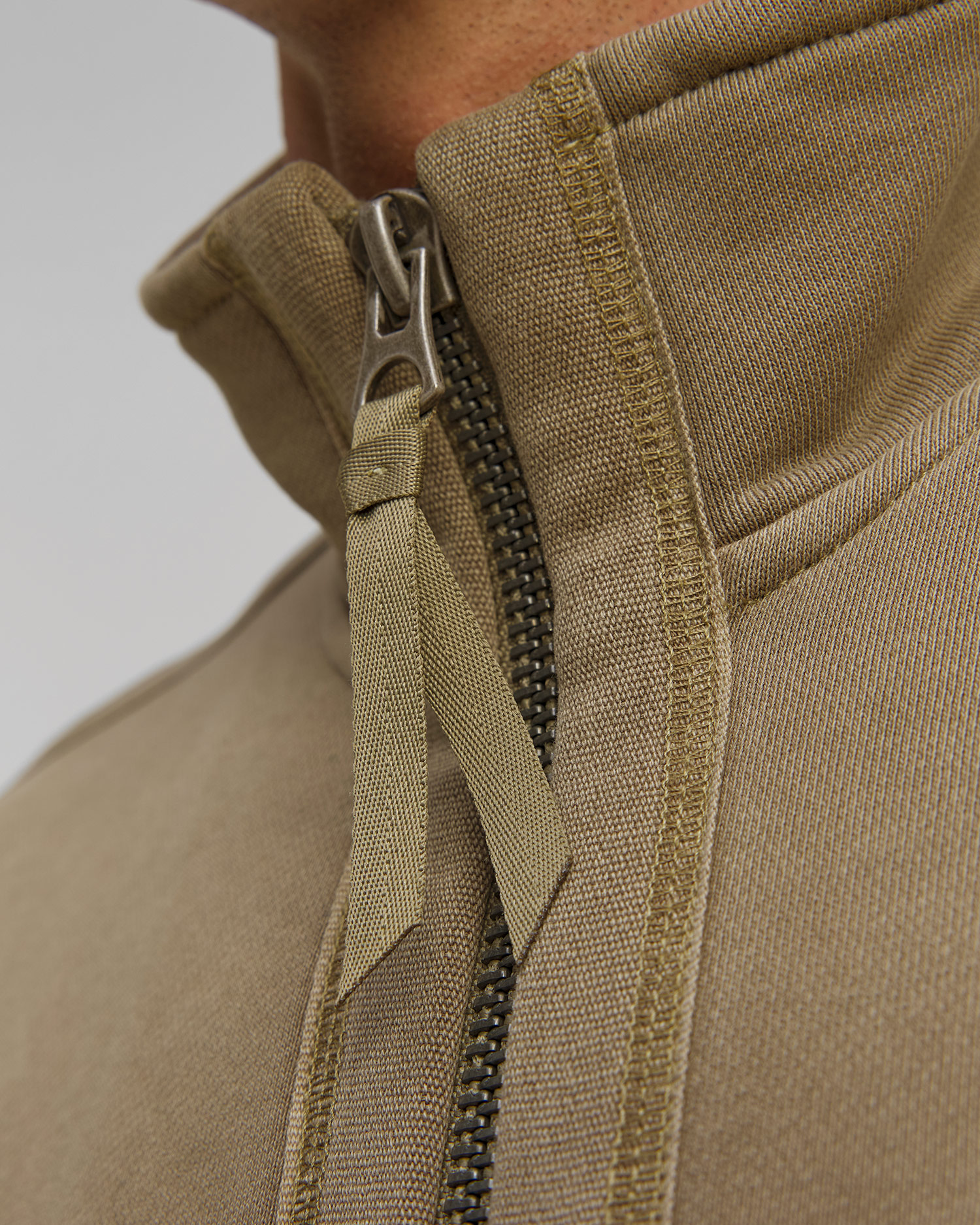 Aeronautica Militare Herren-Sweatshirt mit Reißverschluss in Grün