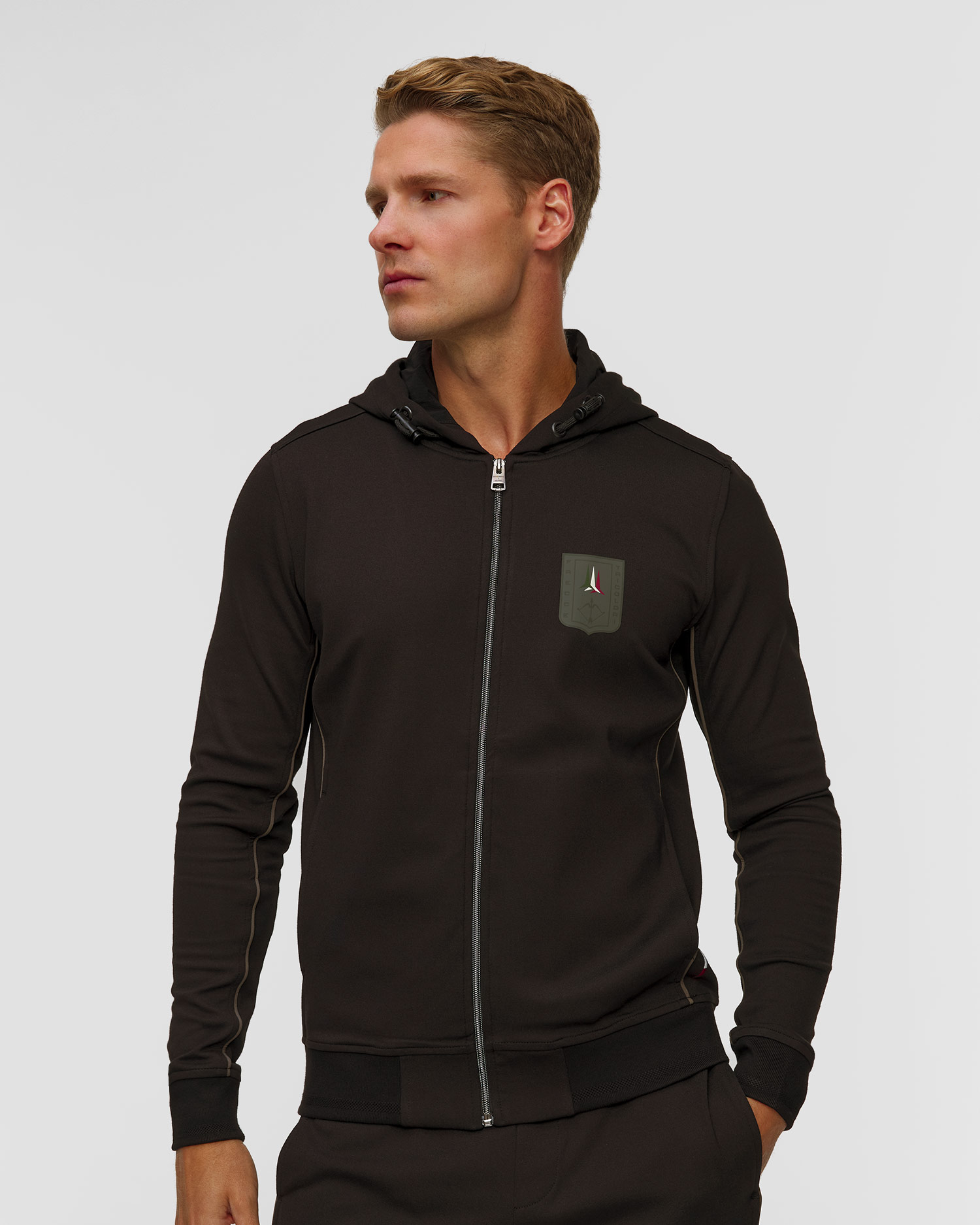 Men's green hoodie Aeronautica Militare