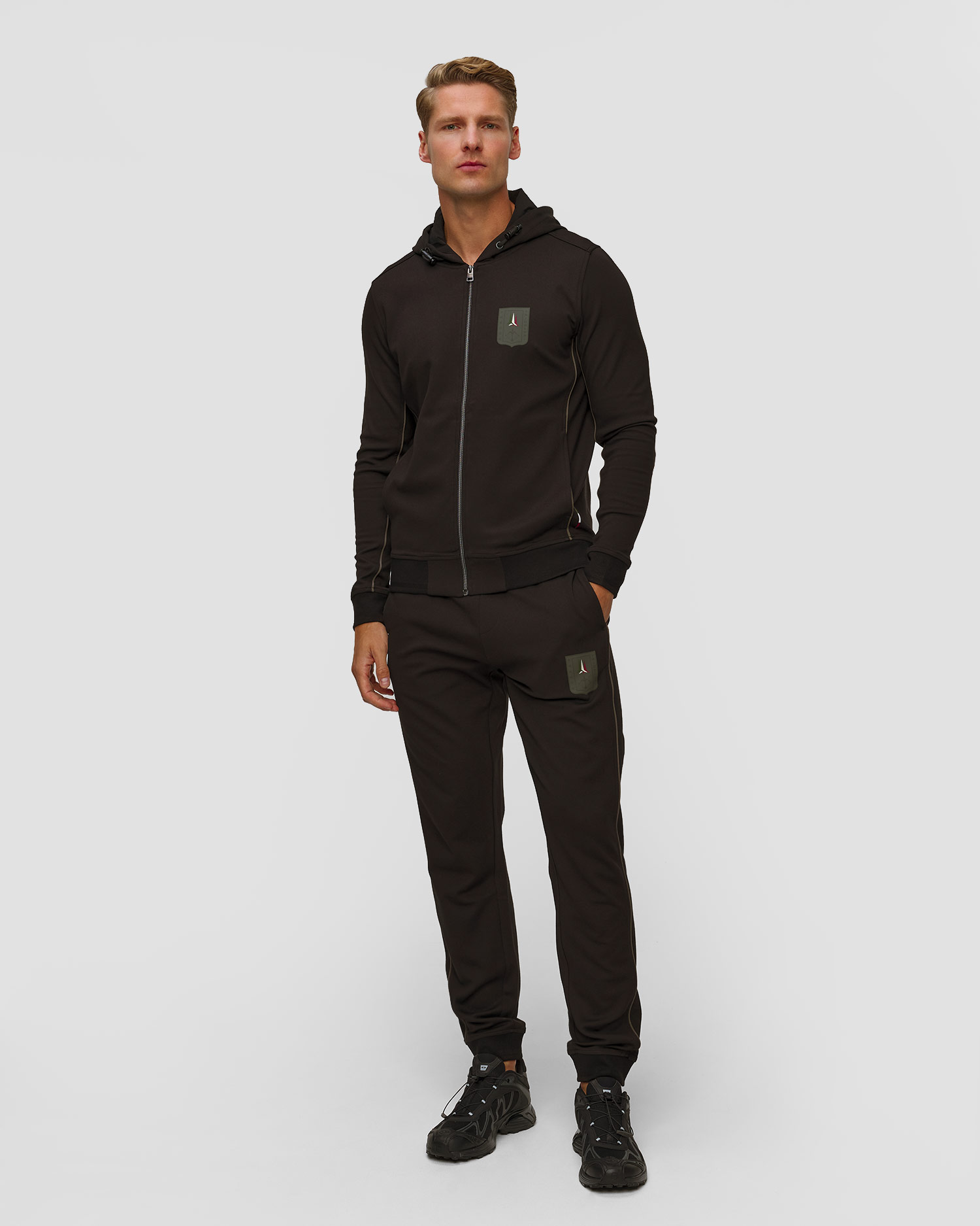 Men's green hoodie Aeronautica Militare