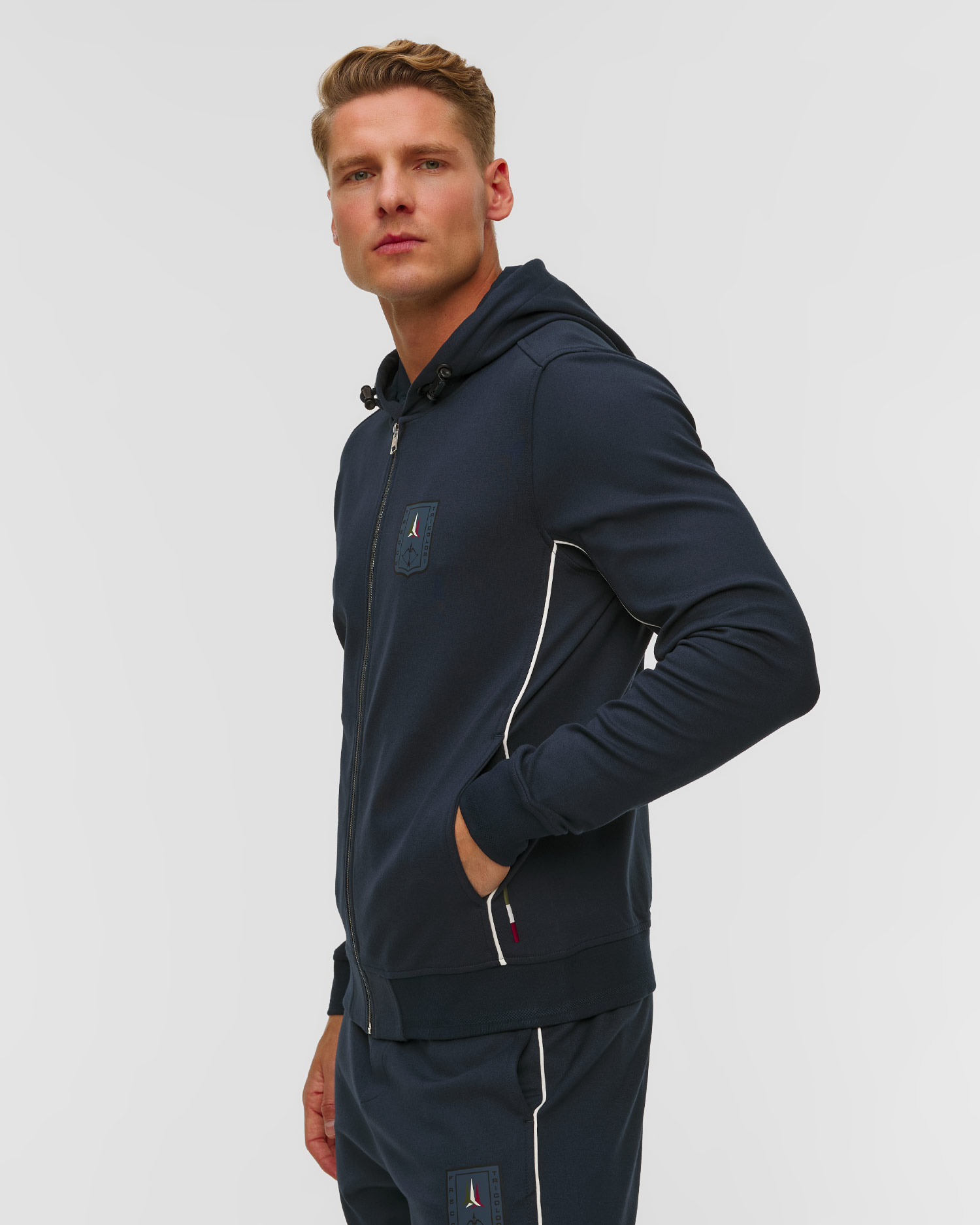 Aeronautica Militare Herren-Kapuzensweatshirt in Marineblau