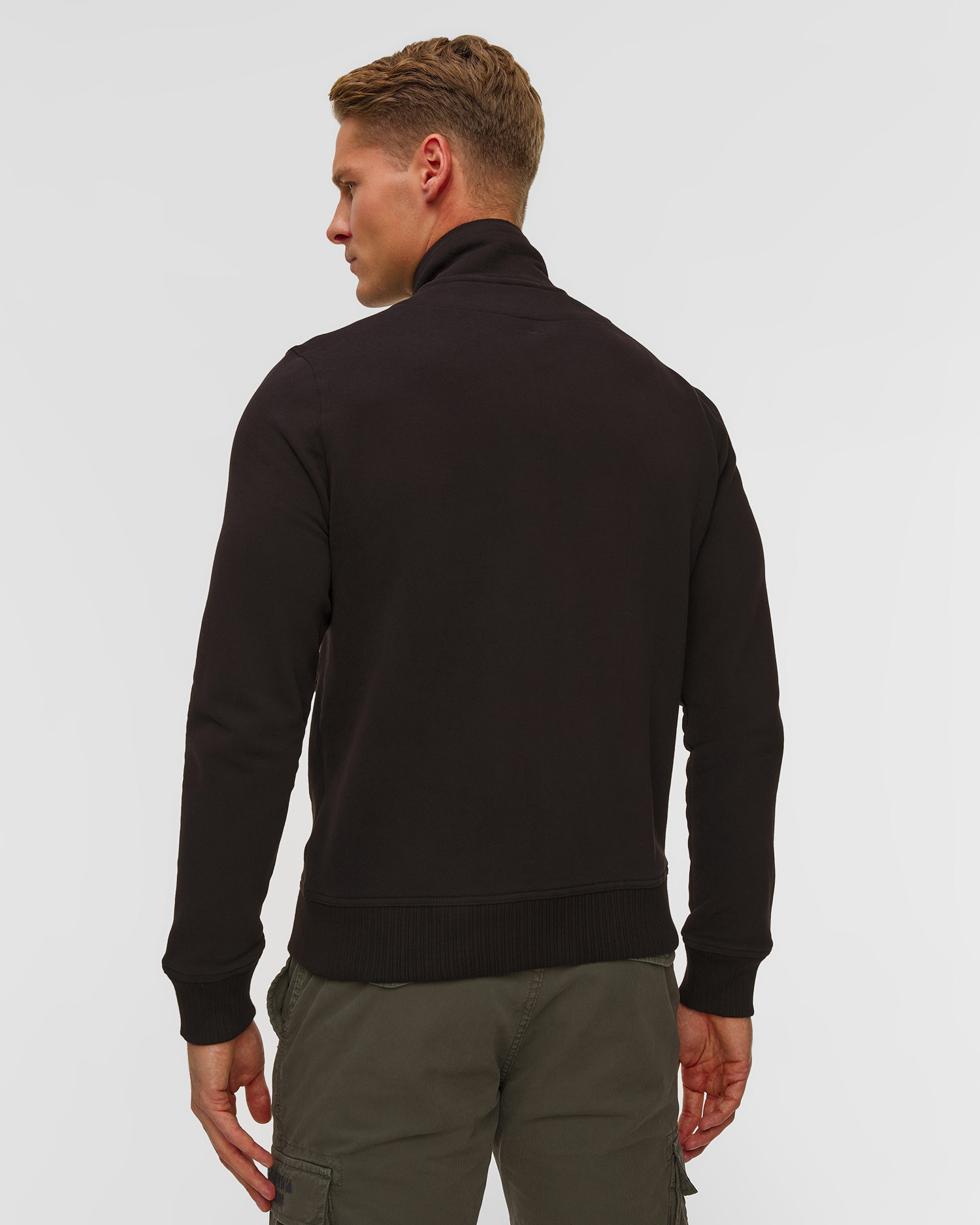 Men's black pullover sweatshirt Aeronautica Militare