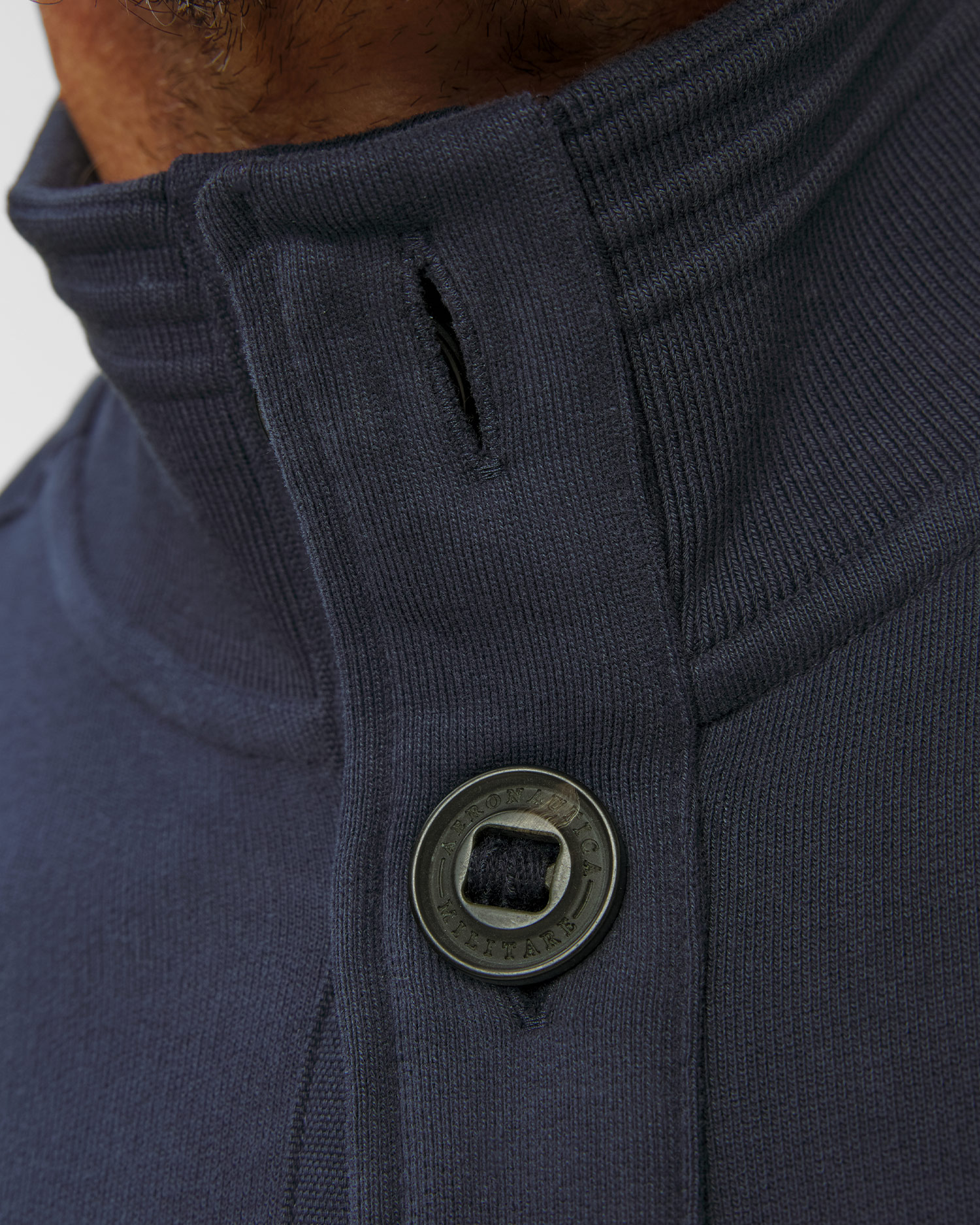 Felpa blu scuro da uomo Aeronautica Militare