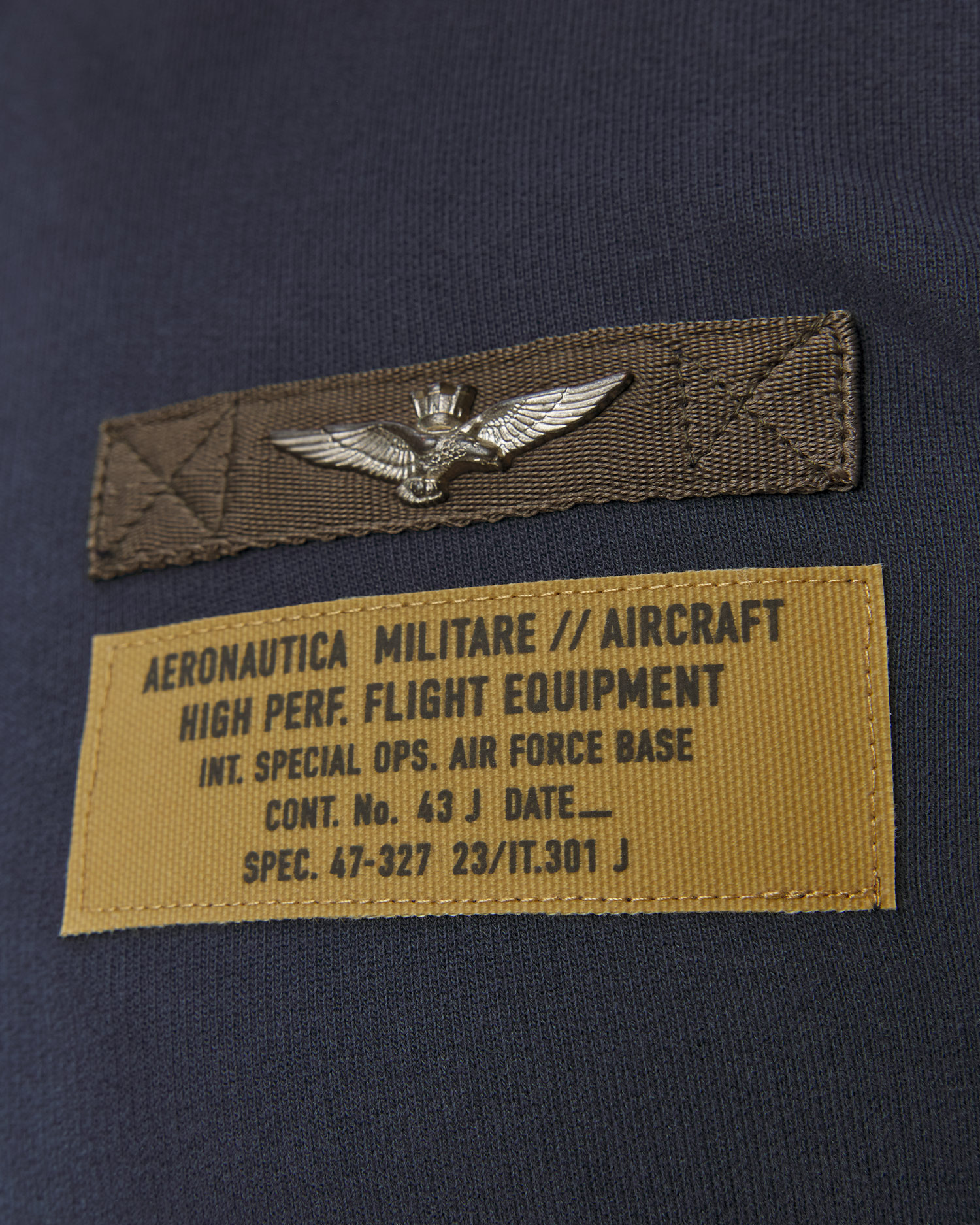 Felpa blu scuro da uomo Aeronautica Militare