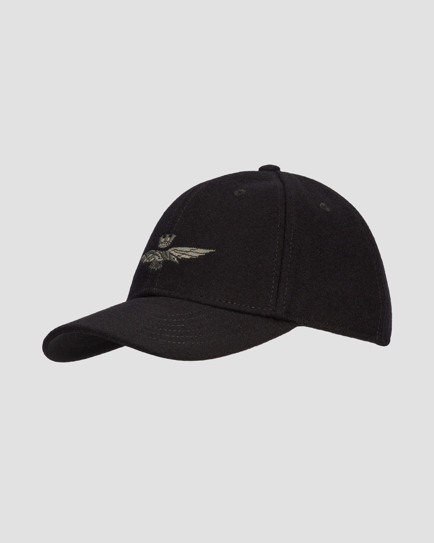 Casquette en laine noire Aeronautica Militare